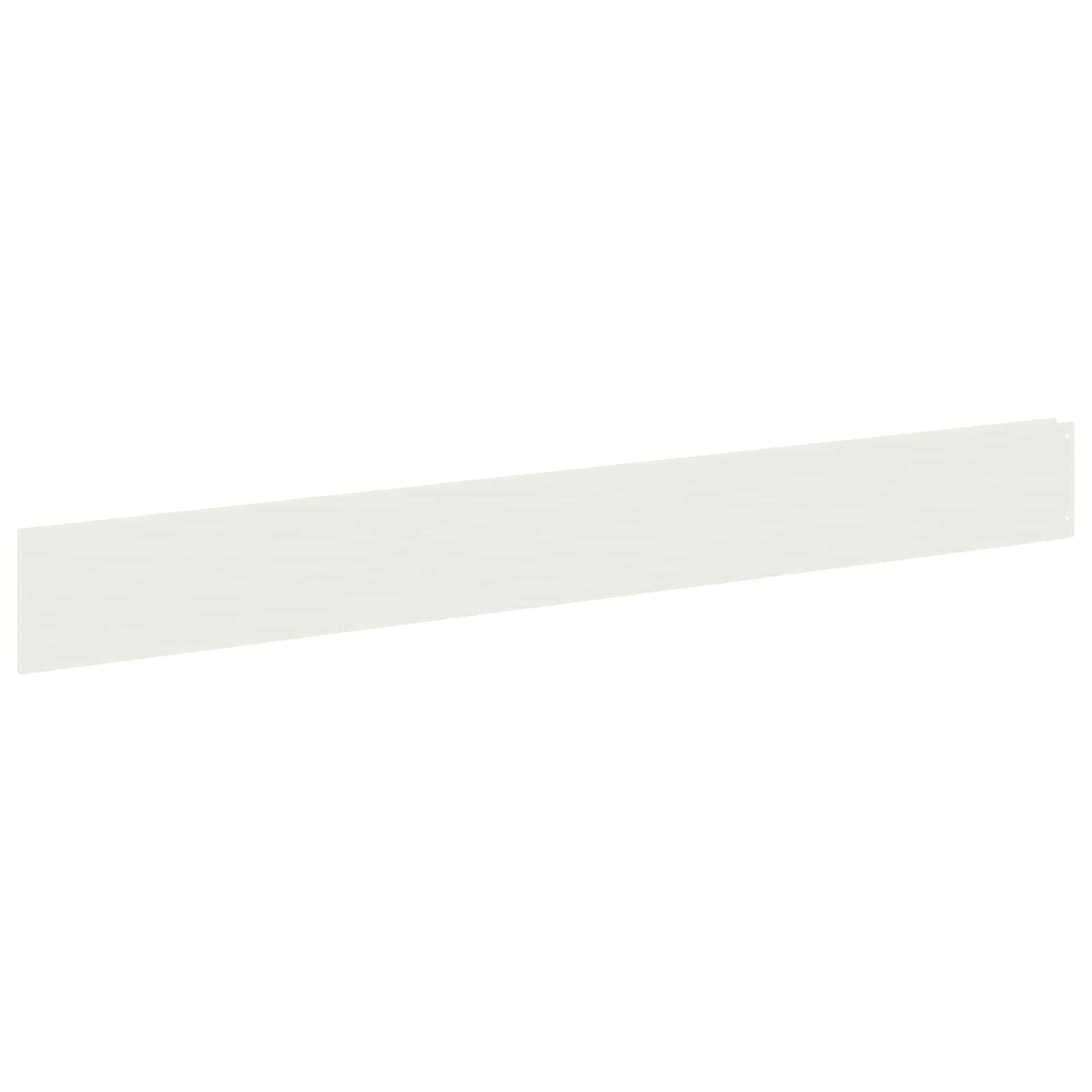 Lawn Edging 10 pcs 100 x 12 cm Steel White