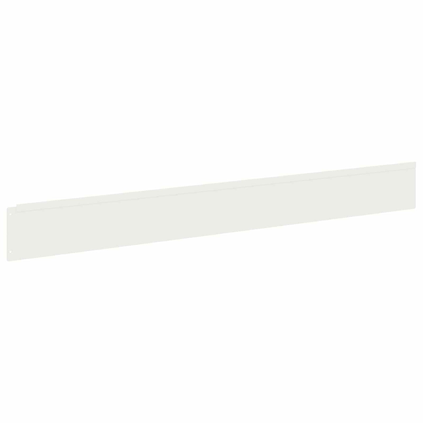 Lawn Edging 50 pcs 100 x 12 cm Steel White