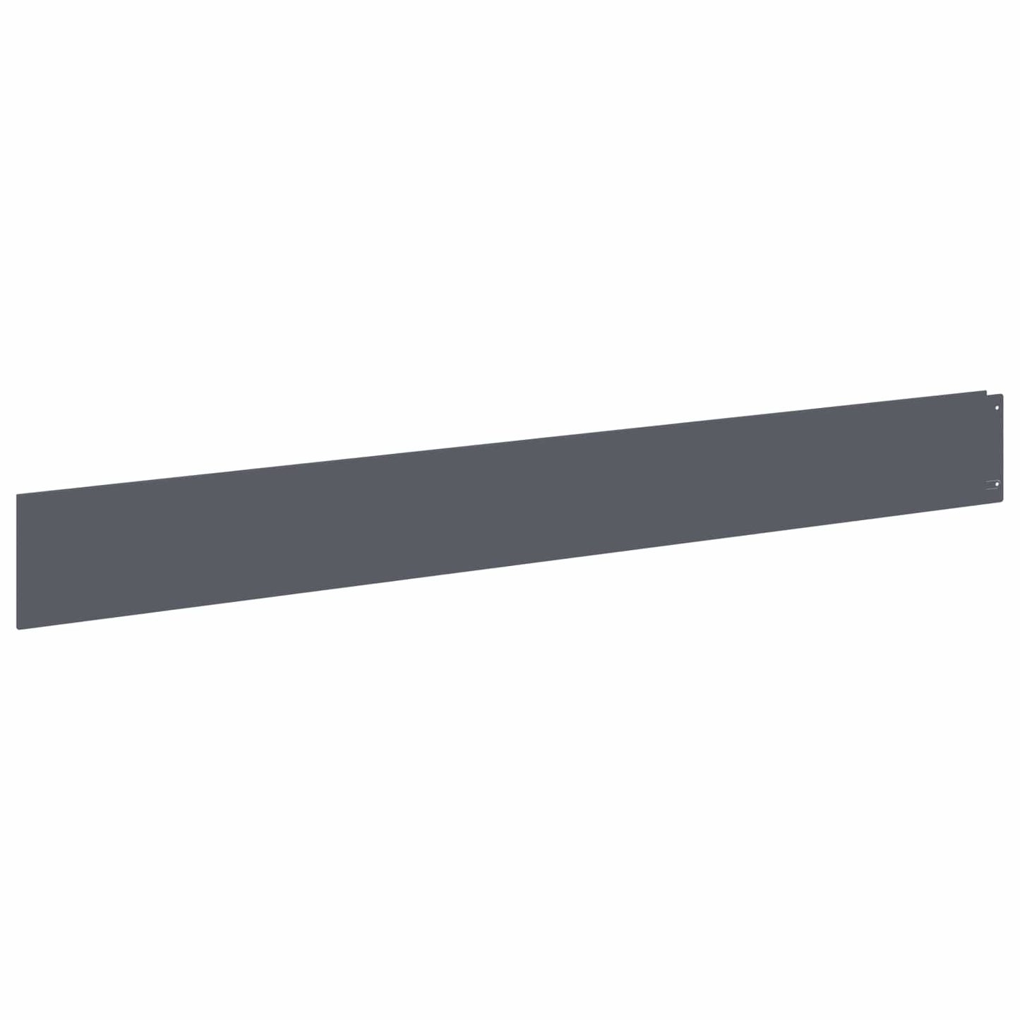 Lawn Edging 30 pcs 100 x 12 cm Steel Anthracite