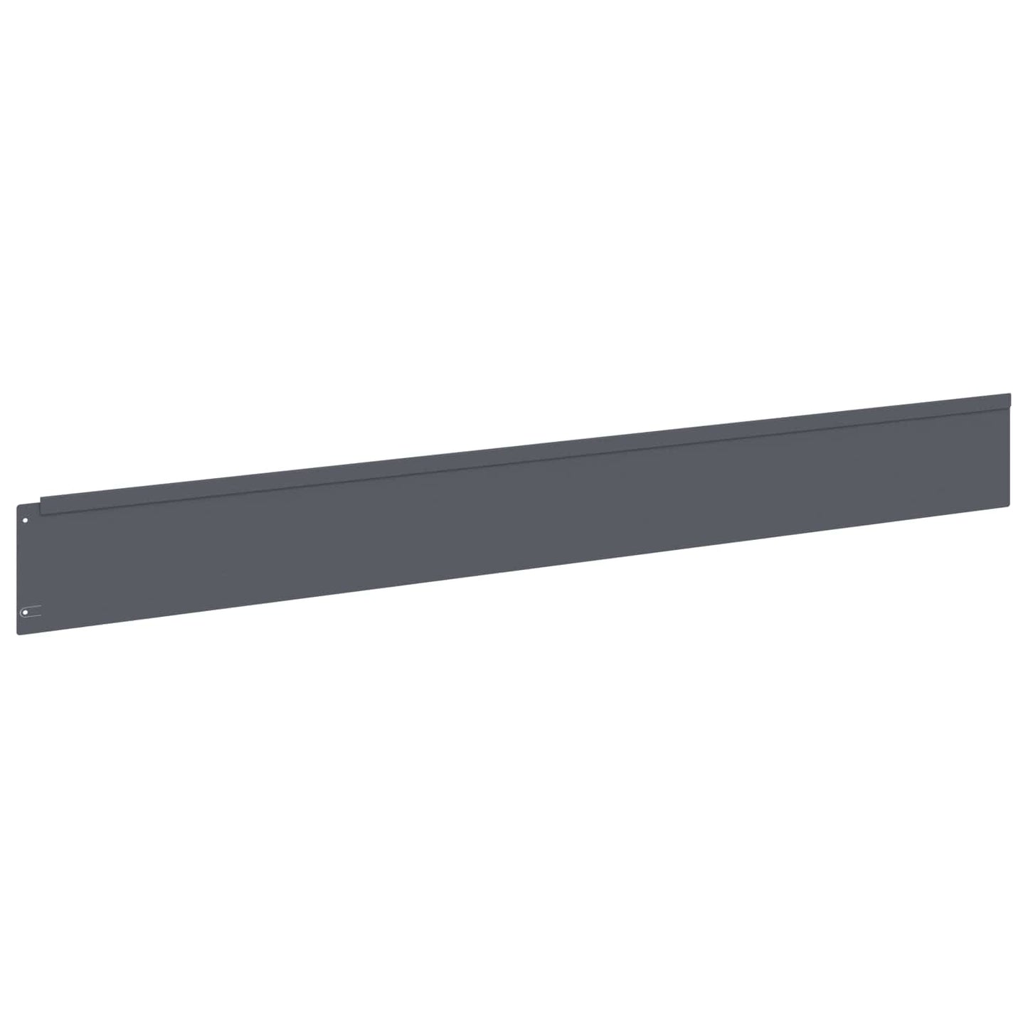 Lawn Edging 30 pcs 100 x 12 cm Steel Anthracite