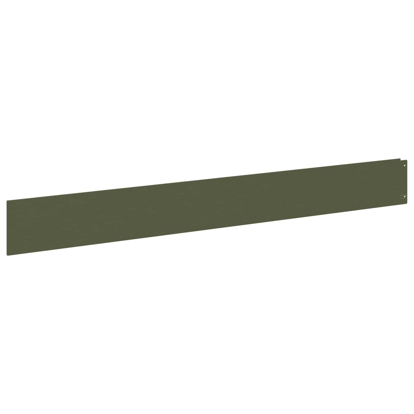 Lawn Edging 10 pcs 100 x 12 cm Steel Olive Green