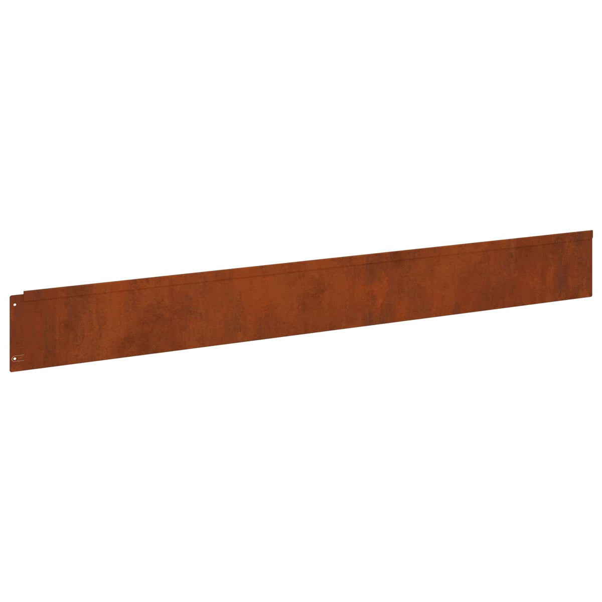 Lawn Edging 30 pcs 100 x 12 cm Steel Rusty