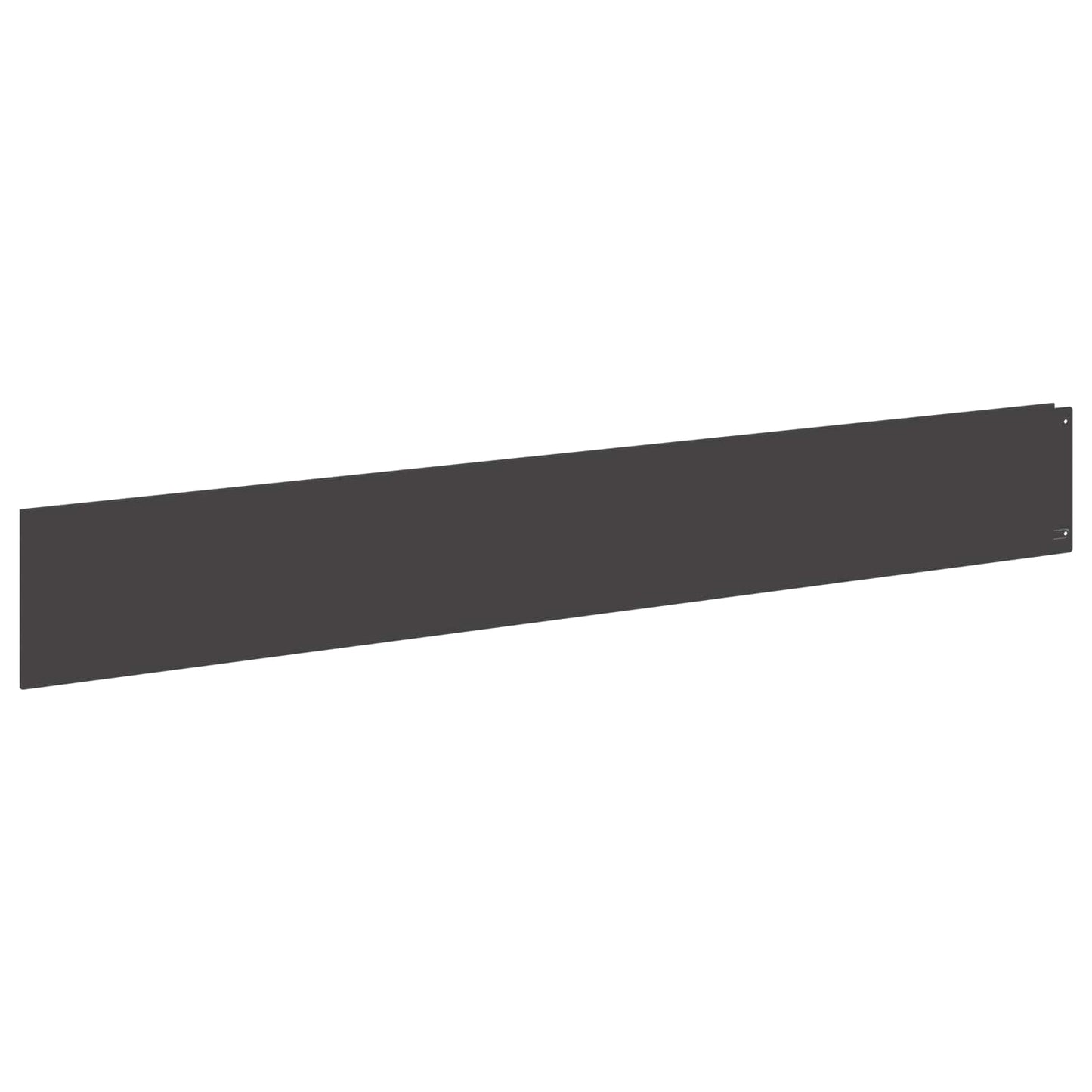 Lawn Edging 10 pcs 100 x 15 cm Steel Black