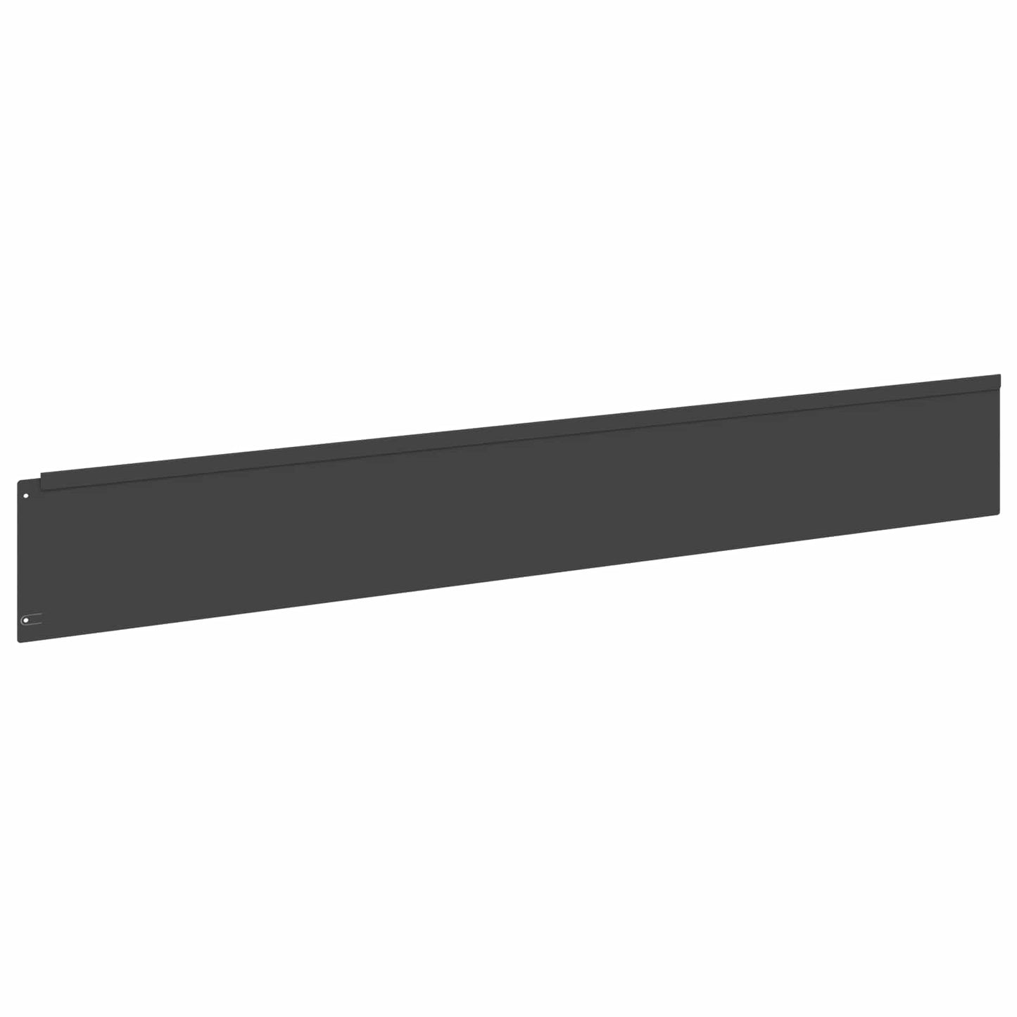 Lawn Edging 30 pcs 100 x 15 cm Steel Black
