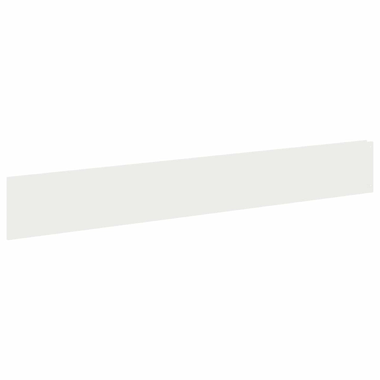 Lawn Edging 10 pcs 100 x 15 cm Steel White