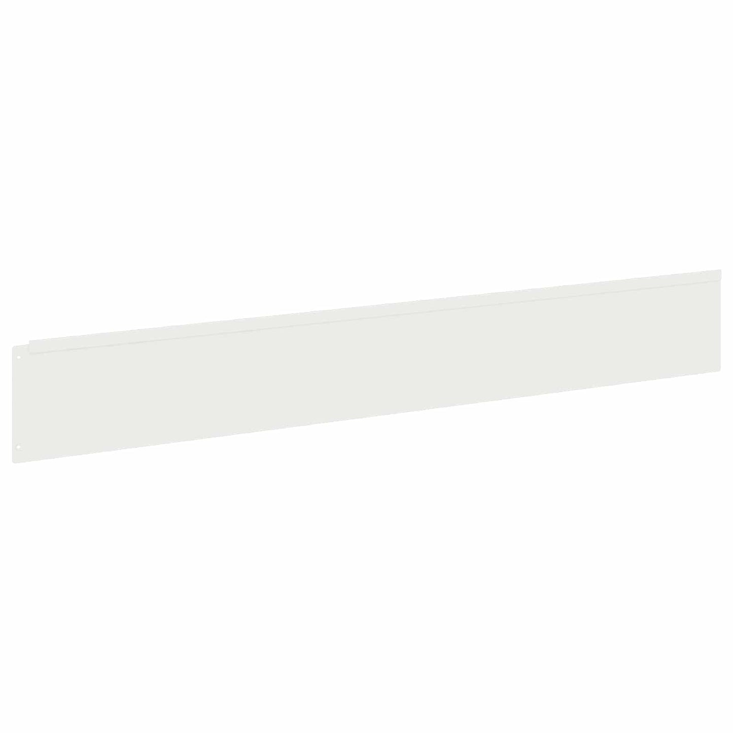 Lawn Edging 20 pcs 100 x 15 cm Steel White