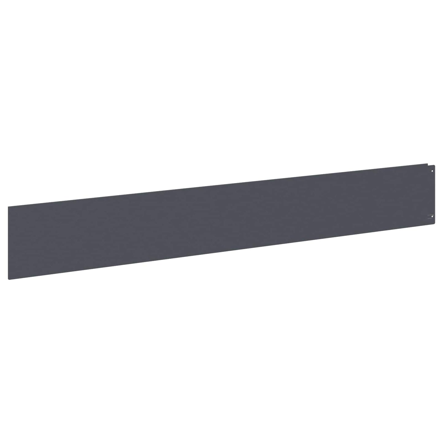 Lawn Edging 20 pcs 100 x 15 cm Steel Anthracite