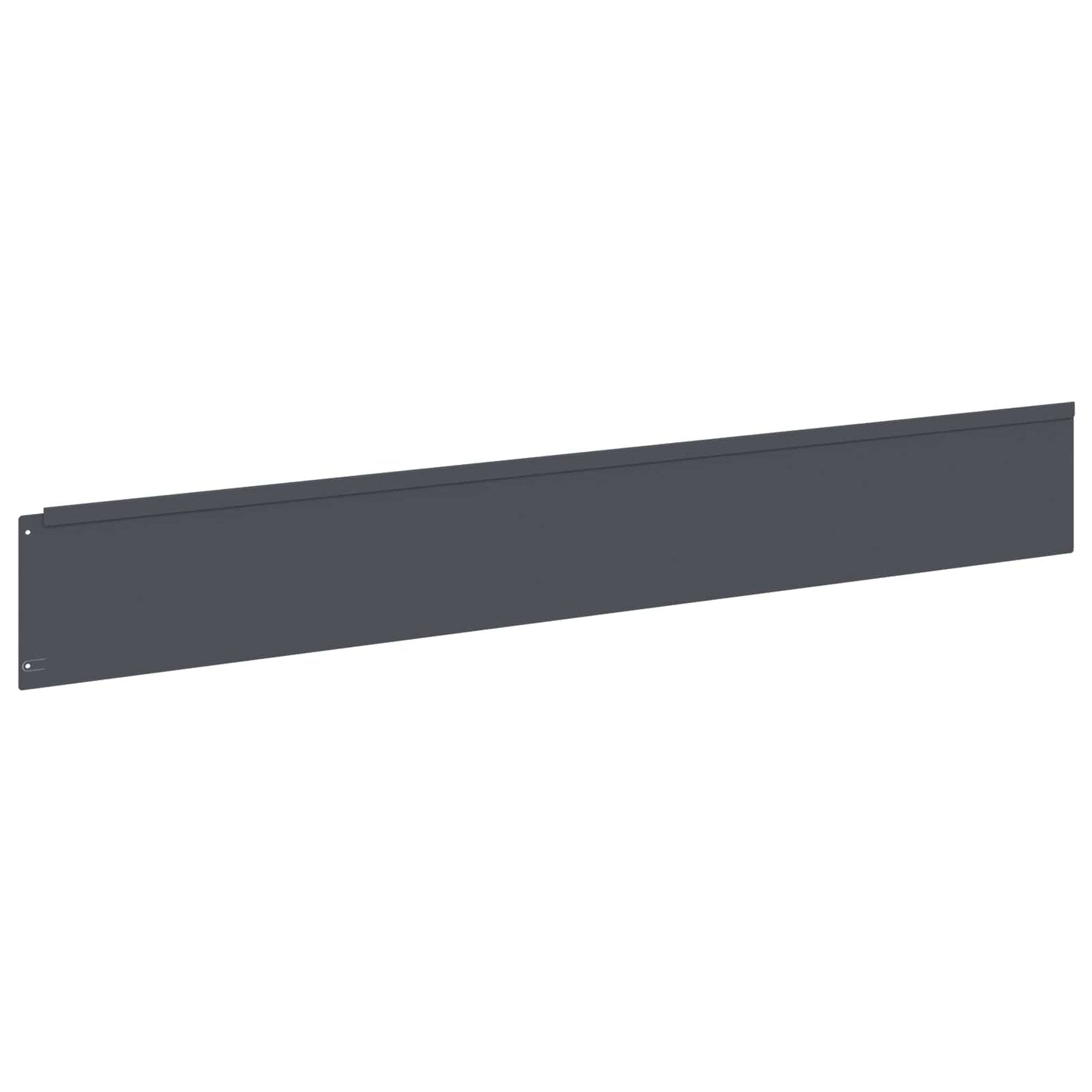 Lawn Edging 30 pcs 100 x 15 cm Steel Anthracite