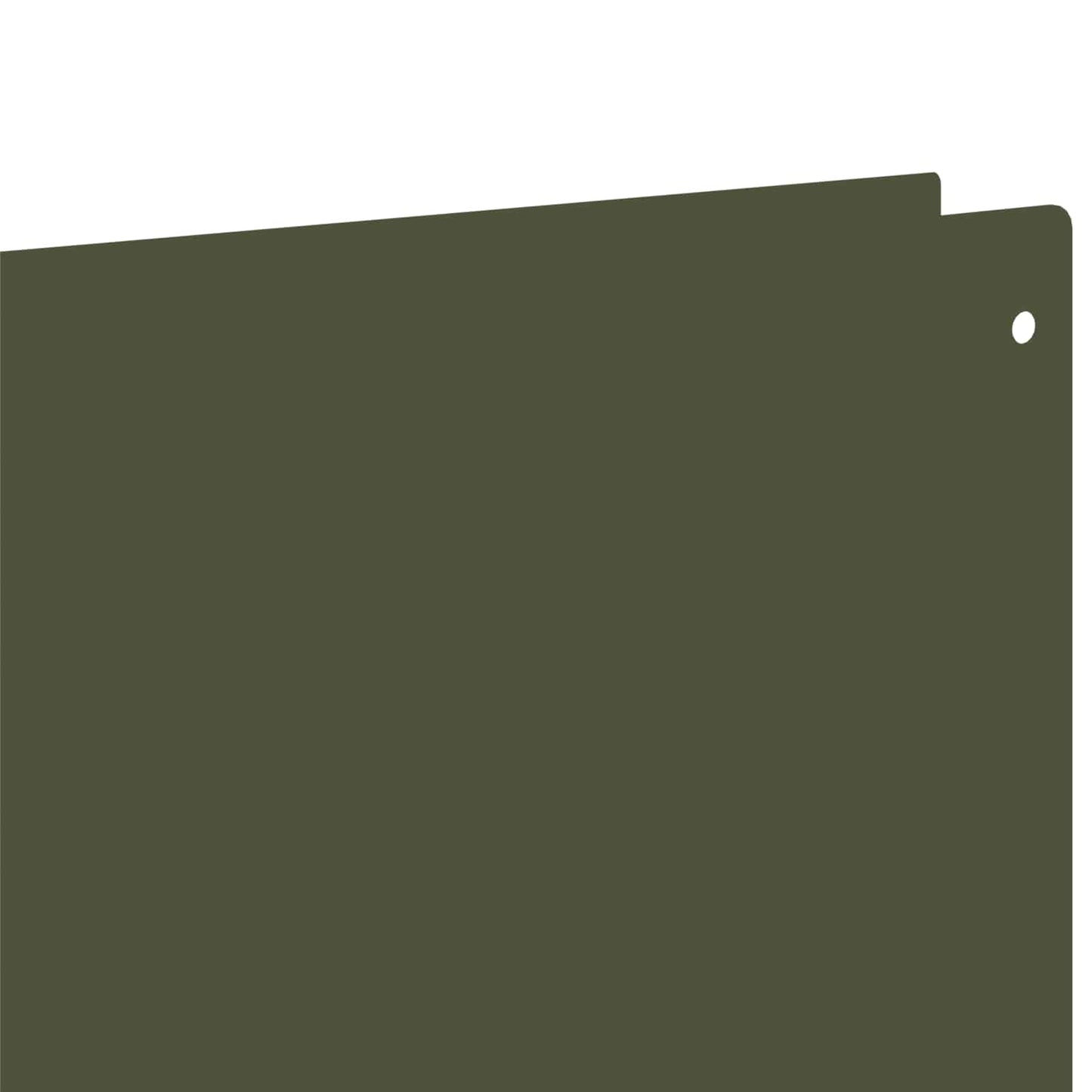 Lawn Edging 10 pcs 100 x 15 cm Steel Olive Green