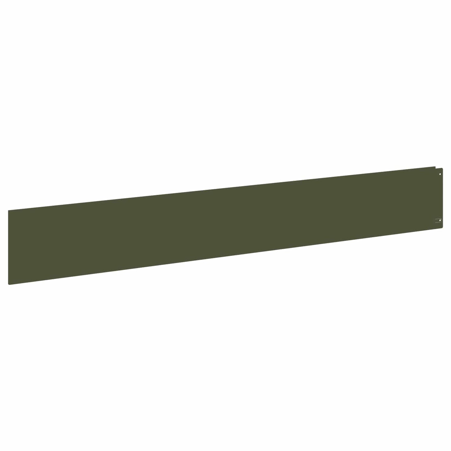 Lawn Edging 30 pcs 100 x 15 cm Steel Olive Green