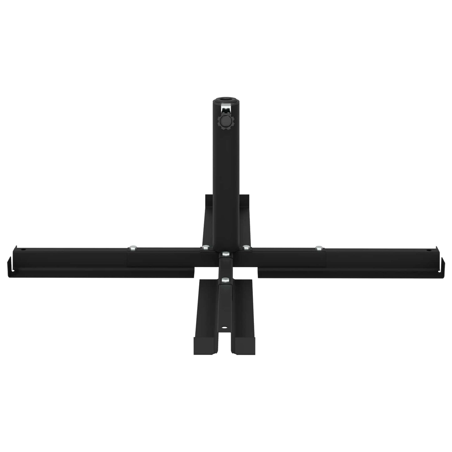Parasol Base for 25–50 mm Pole Manual Black Powder-Coated Steel
