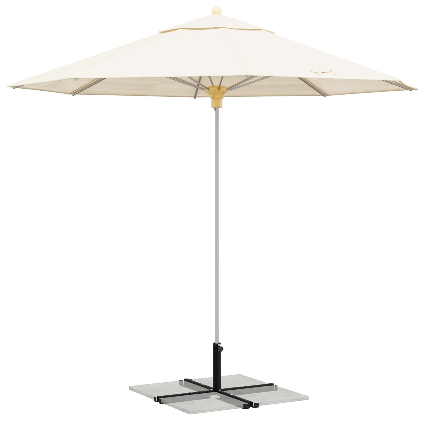 Parasol Base for 25–50 mm Pole Manual Black Powder-Coated Steel