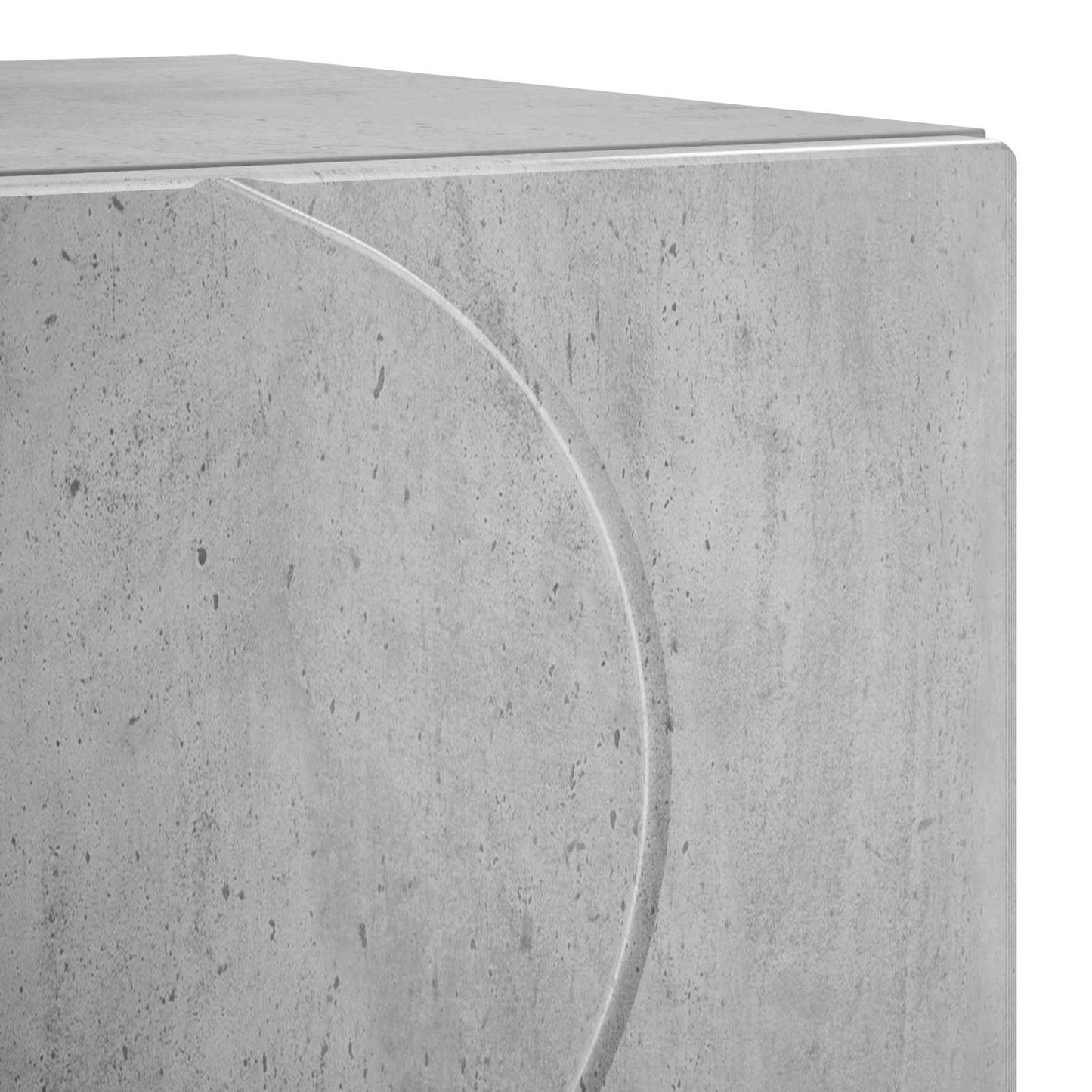 Bedside Cabinet Concrete Grey 33.5 x 34.5 x 50 cm