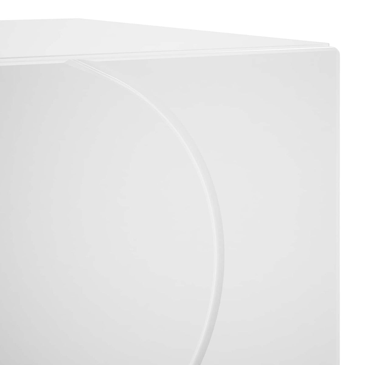 Bedside Cabinet High Gloss White 33.5 x 34.5 x 50 cm