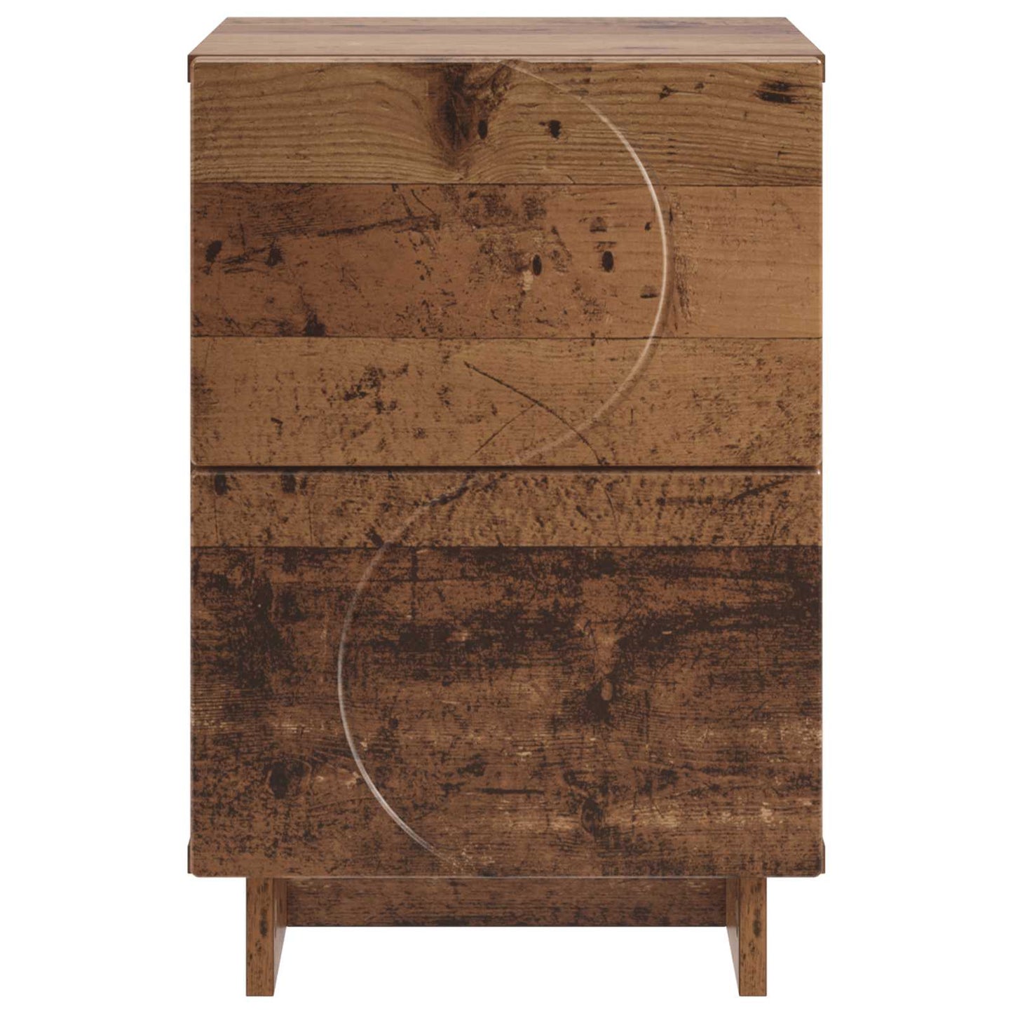Bedside Cabinet 2 pcs Oak Wood 33.5 x 34.5 x 50 cm