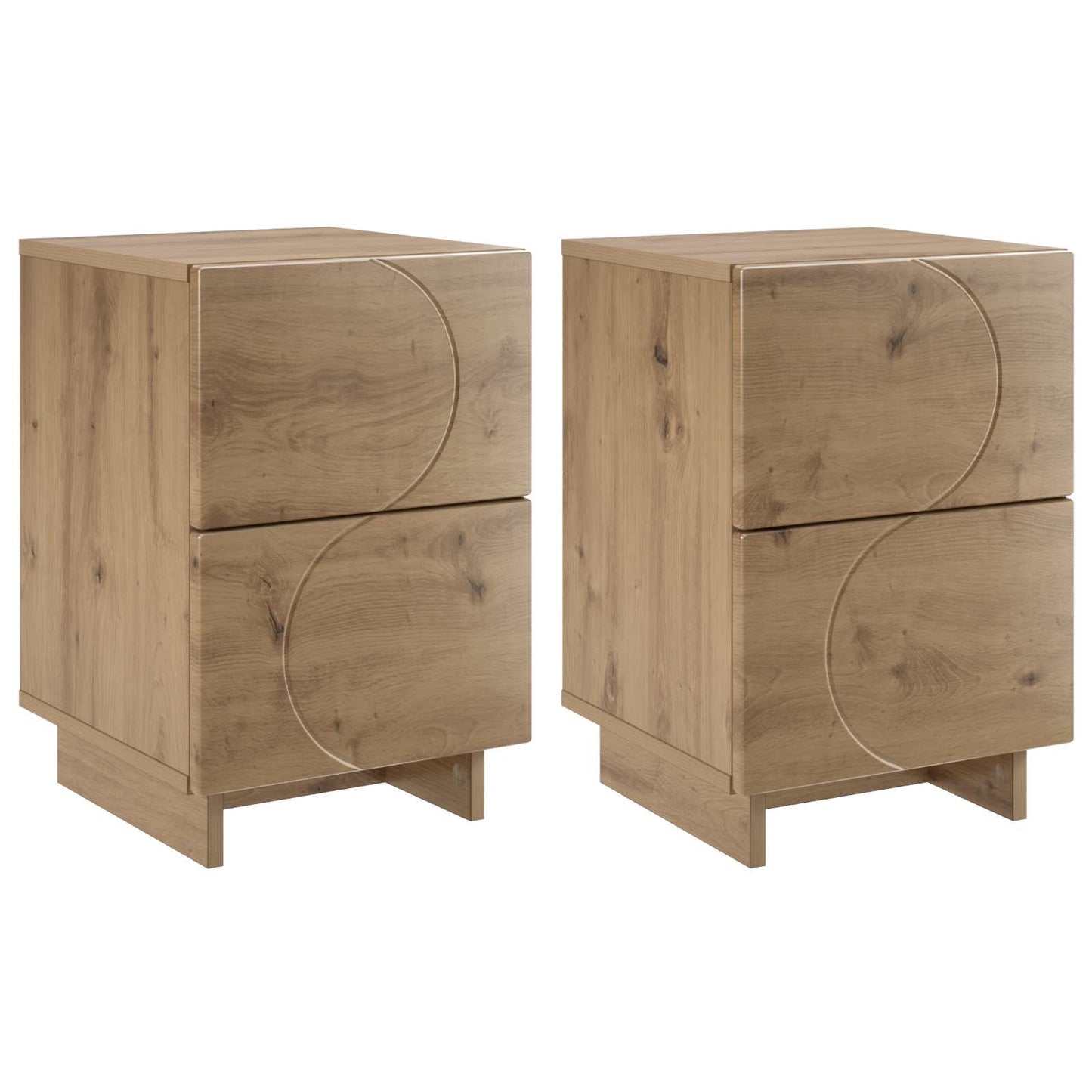 Bedside Cabinet 2 pcs Artisan Oak 33.5 x 34.5 x 50 cm