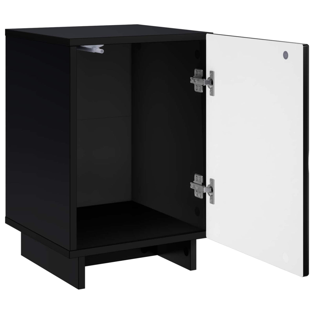 Bedside Cabinet Black 33.5 x 34.5 x 50 cm Engineered Wood