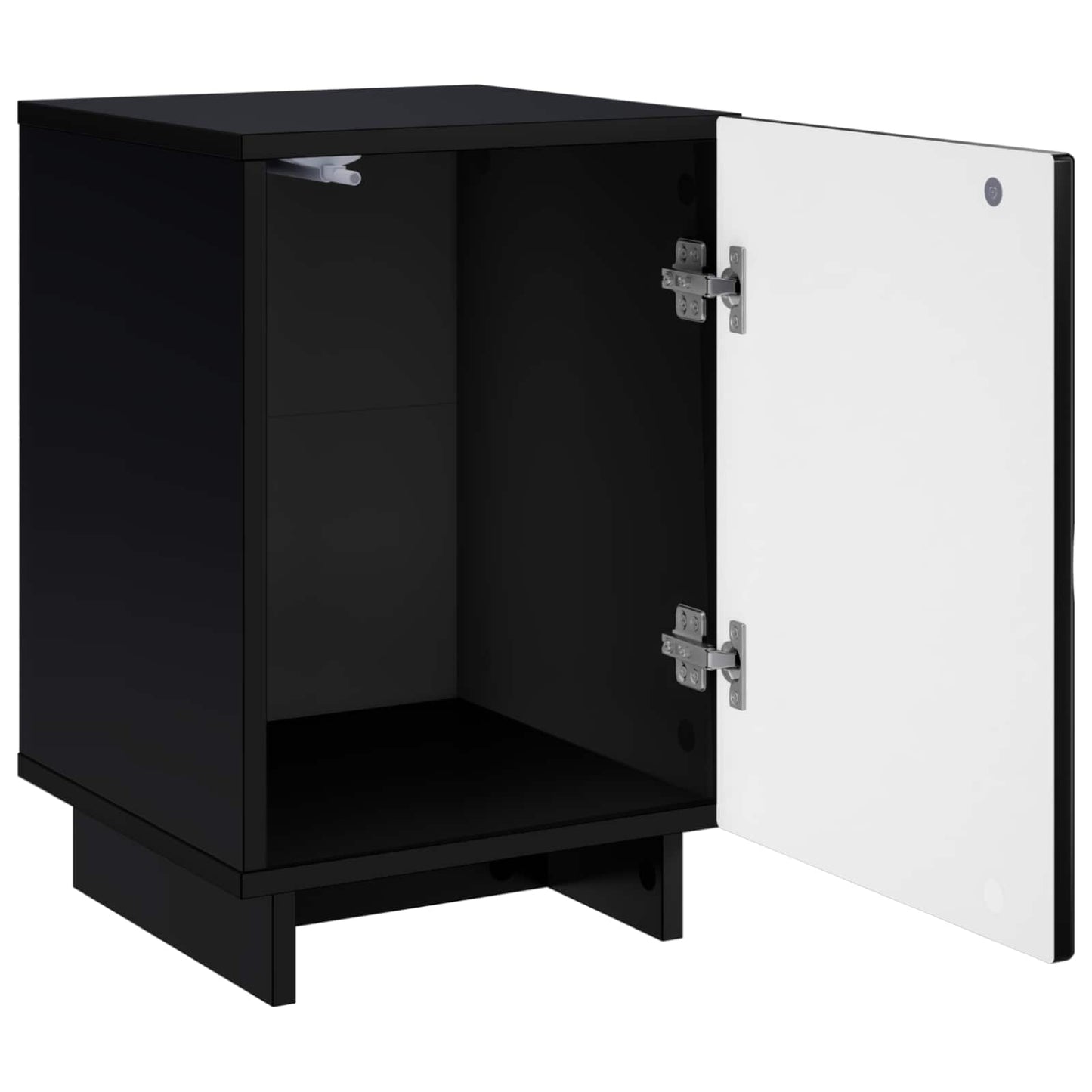 Bedside Cabinet 2 pcs Black 33.5 x 34.5 x 50 cm Engineered Wood