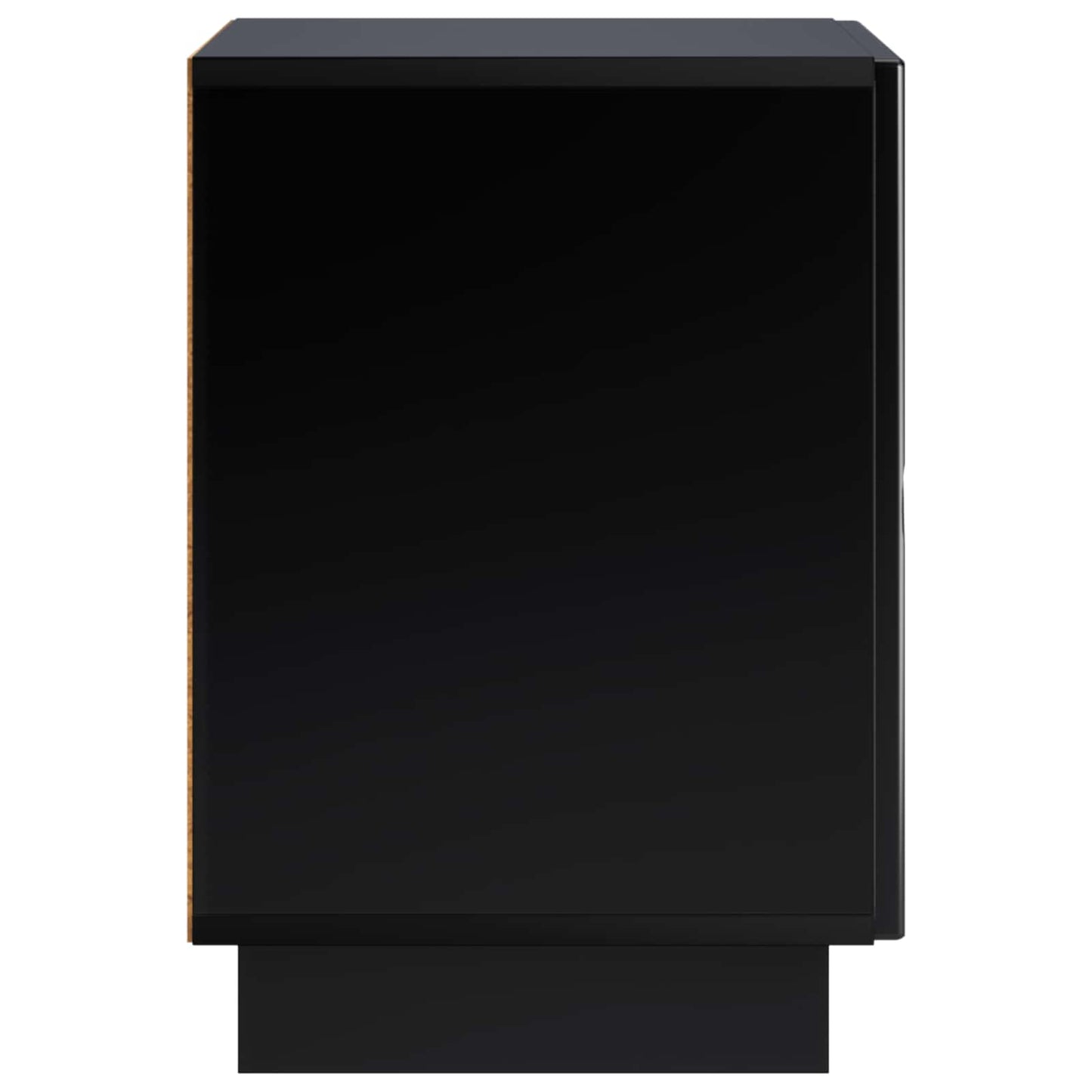Bedside Cabinet 2 pcs Black 33.5 x 34.5 x 50 cm Engineered Wood