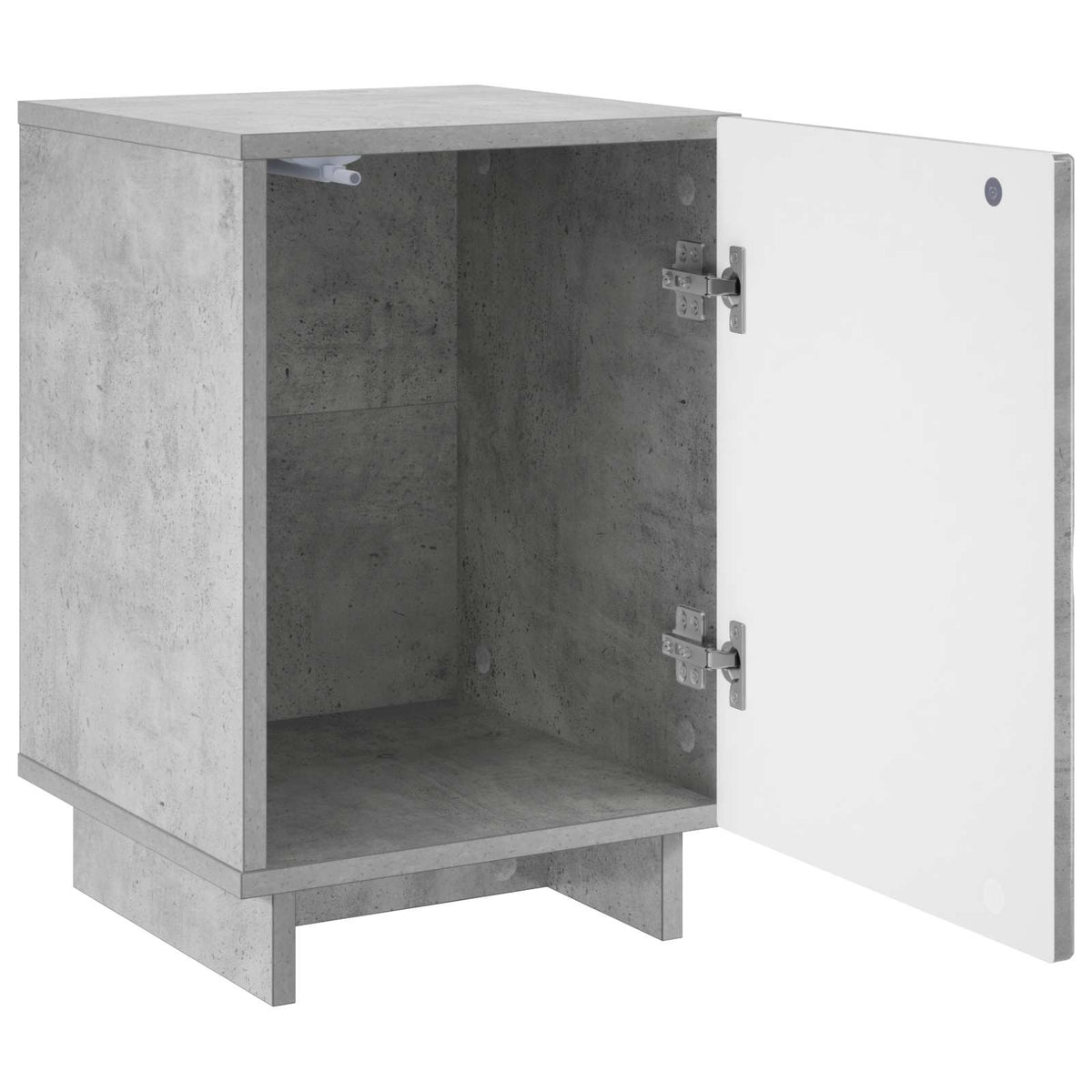 Bedside Cabinet Concrete Grey 33.5 x 34.5 x 50 cm