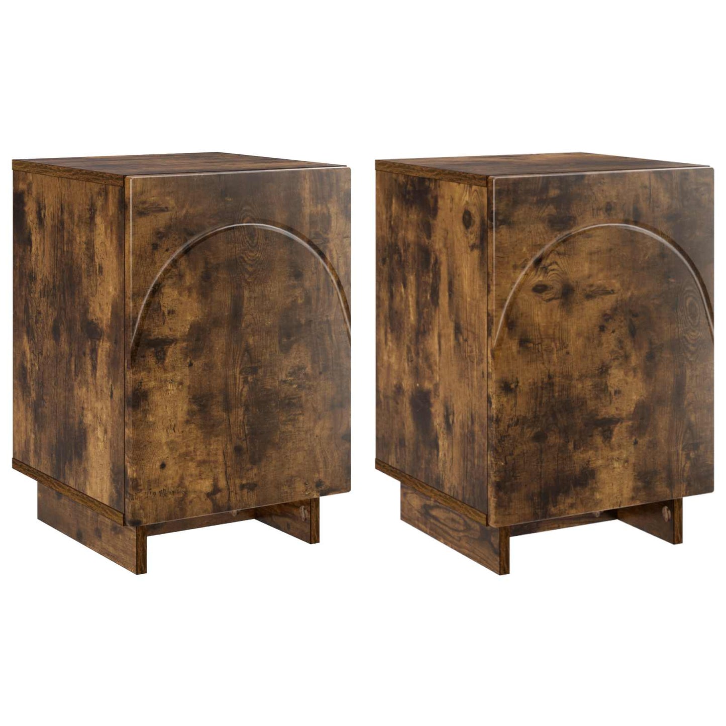 Bedside Cabinet 2 pcs Smoked Oak 33.5 x 34.5 x 50 cm