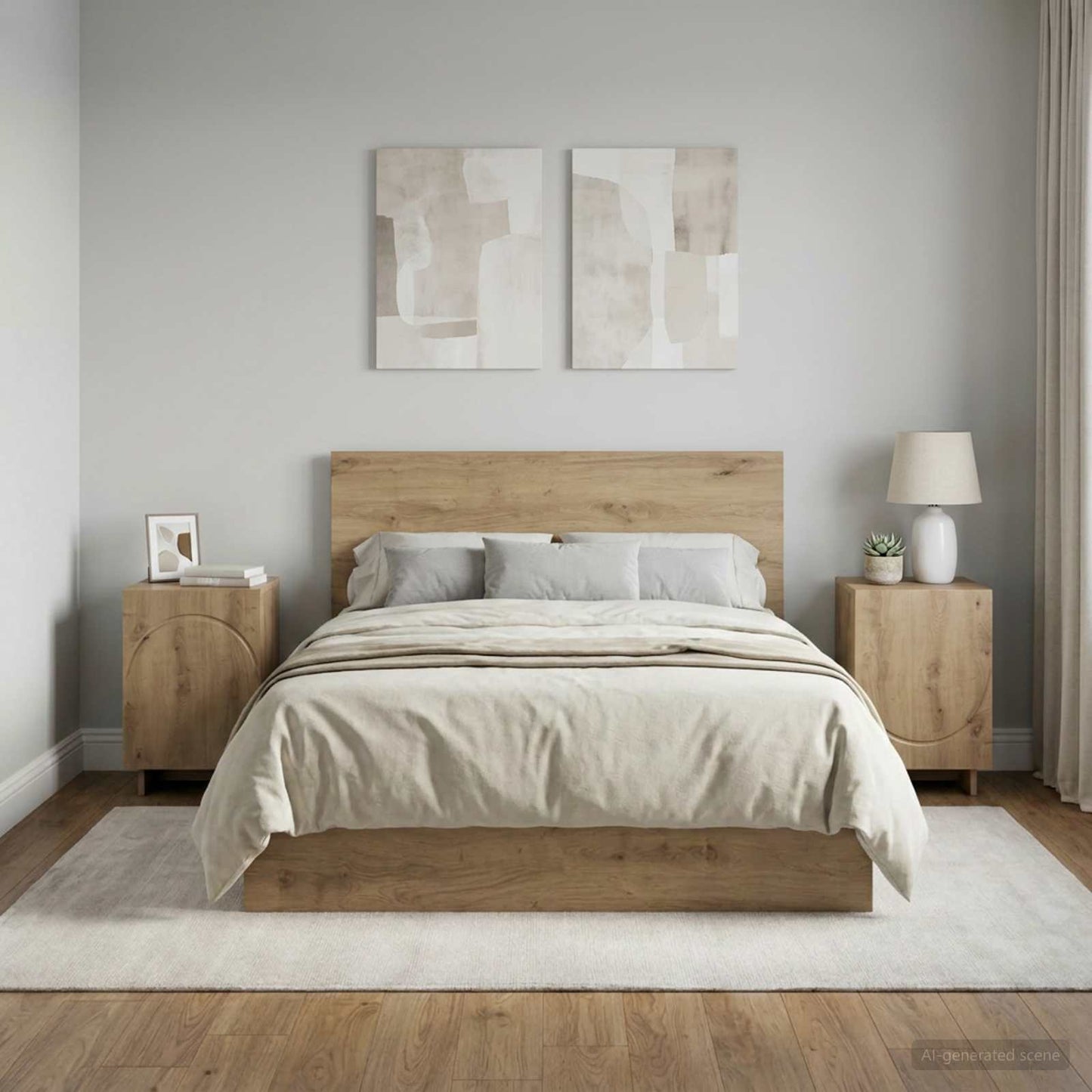 Bedside Cabinet 2 pcs Artisan Oak 33.5 x 34.5 x 50 cm