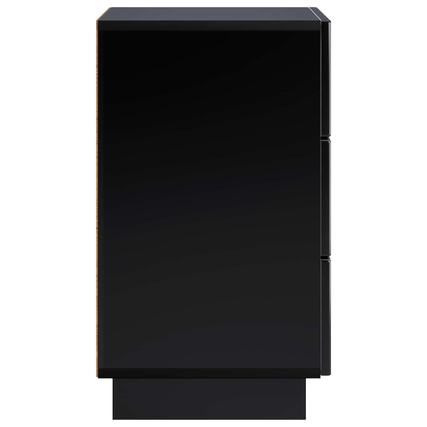 Bedside Cabinet 2 pcs Black 33.5 x 34.5 x 60 cm Engineered Wood