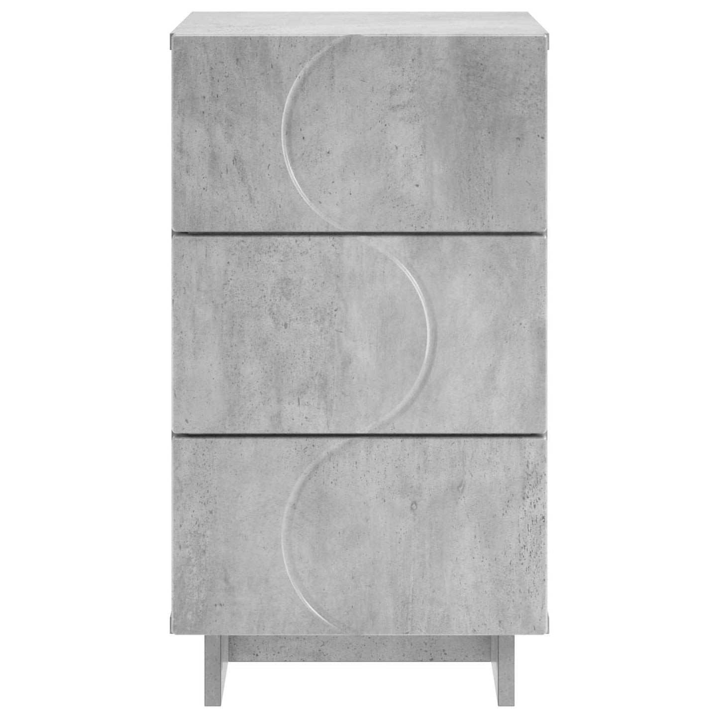 Bedside Cabinet Concrete Grey 33.5 x 34.5 x 60 cm
