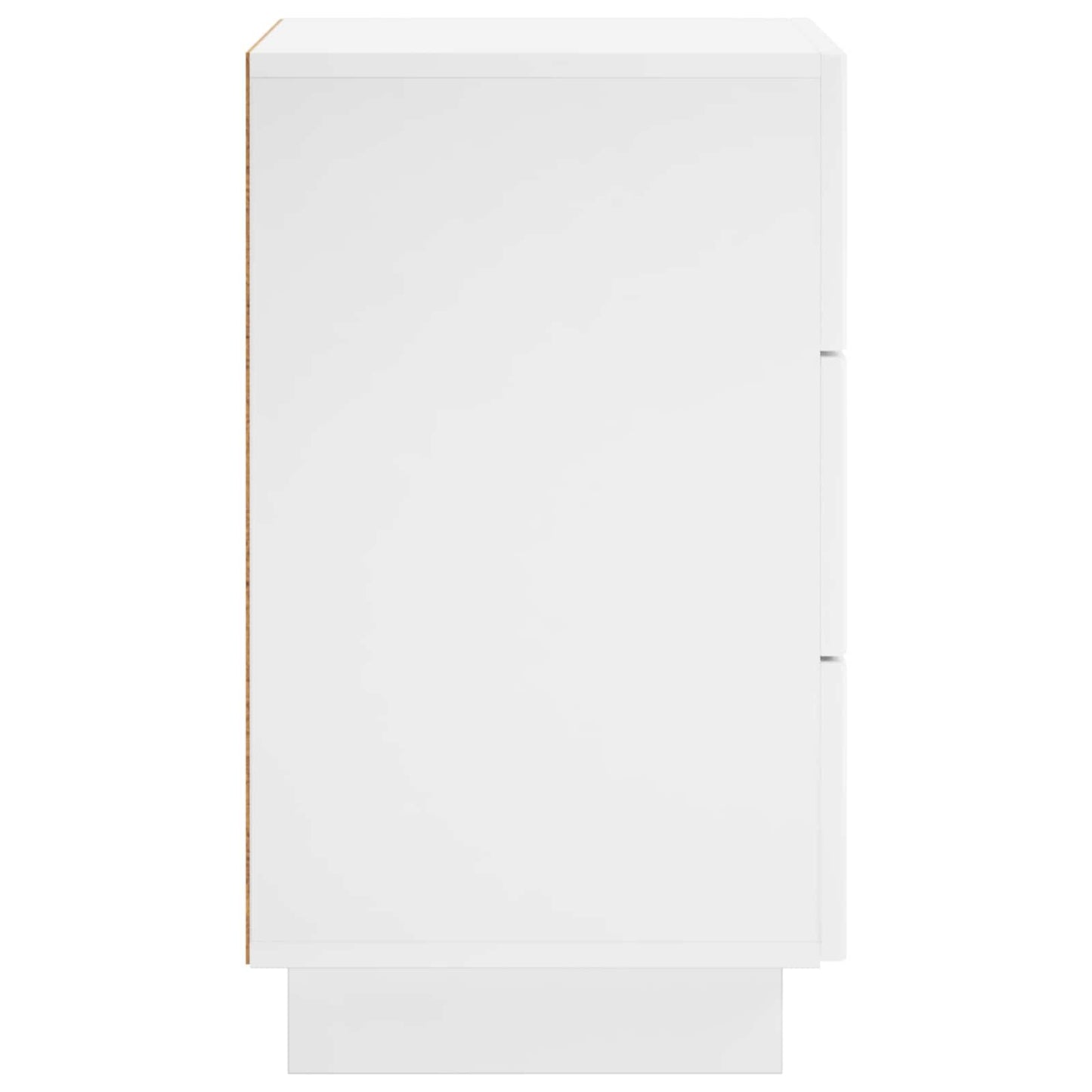 Bedside Cabinet 2 pcs High Gloss White 33.5 x 34.5 x 60 cm