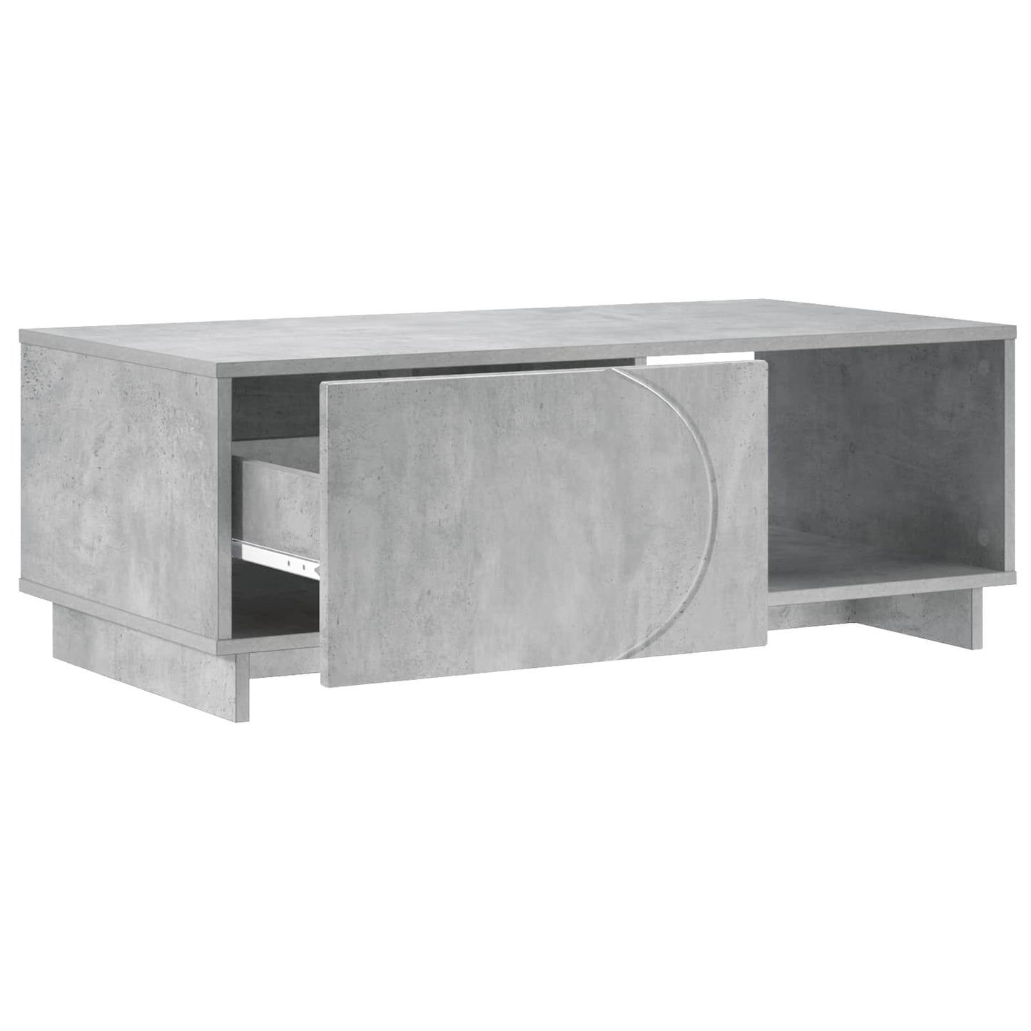 Coffee Table Concrete Grey 95 x 50.5 x 35 cm Engineered Wood