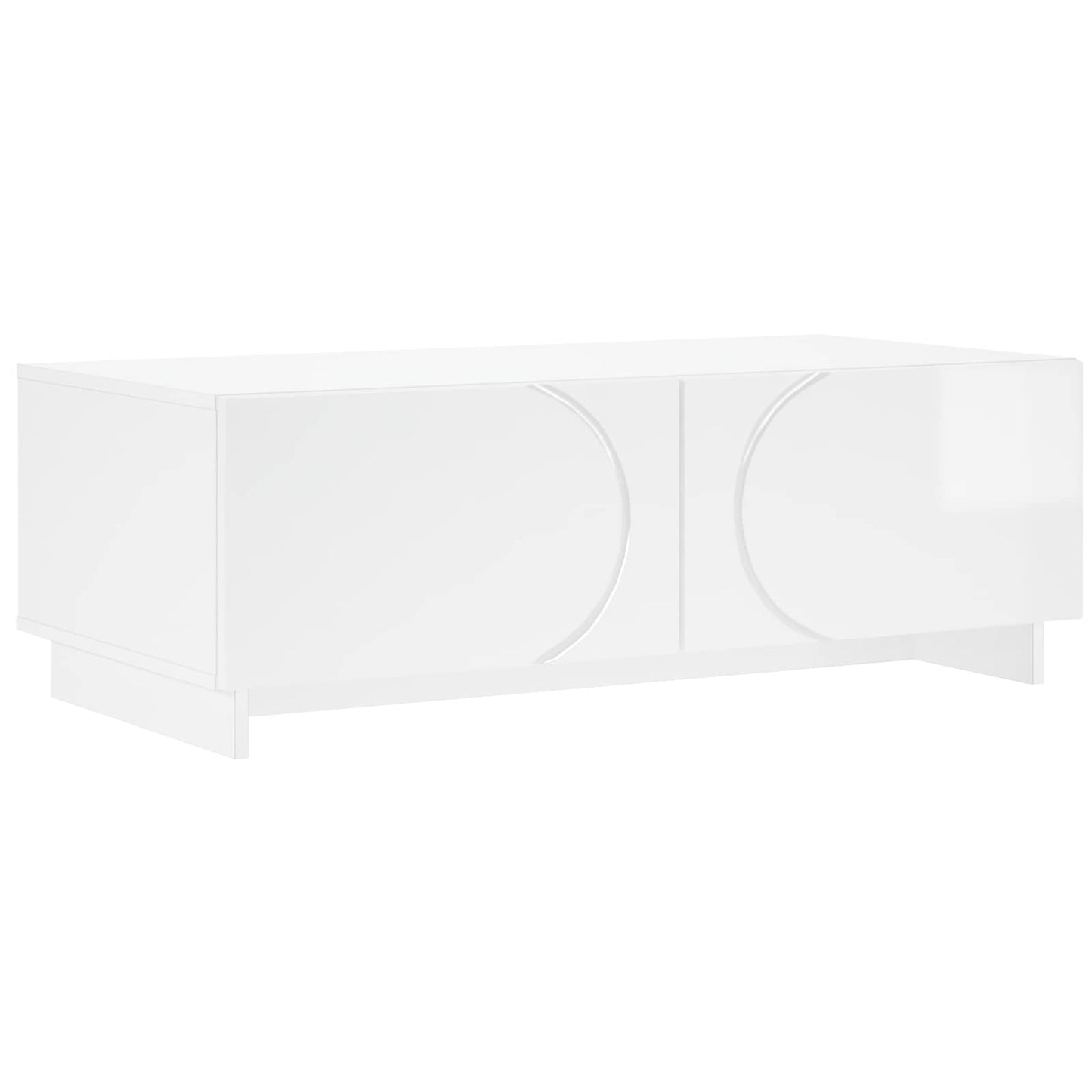 Coffee Table High Gloss White 102 x 50.5 x 35 cm