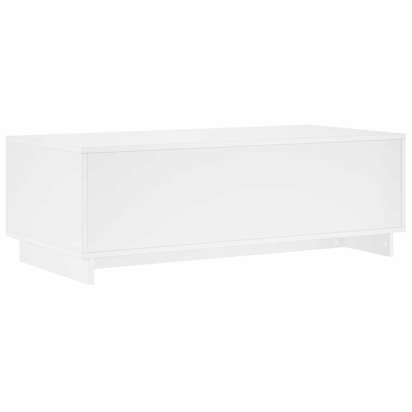 Coffee Table High Gloss White 102 x 50.5 x 35 cm