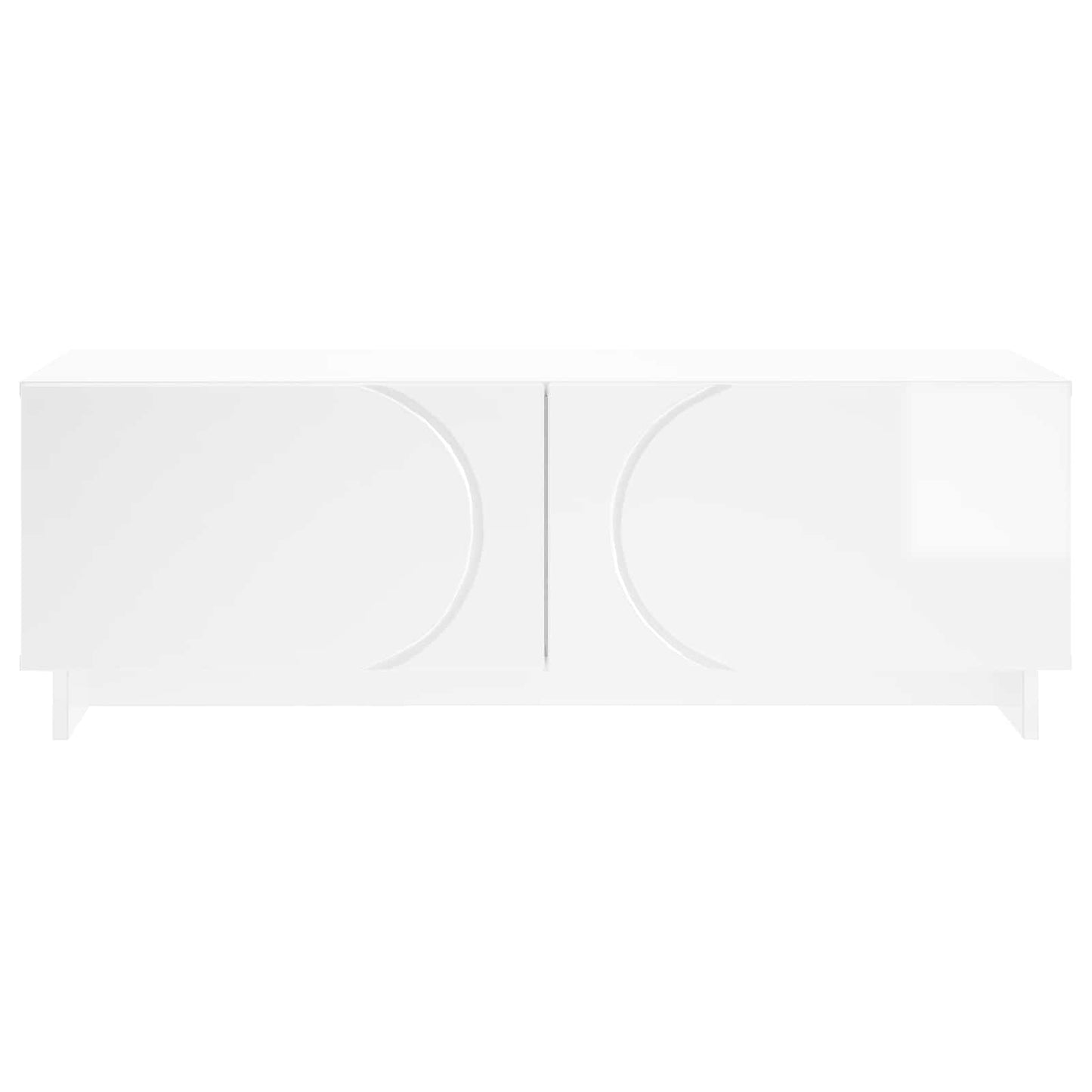 Coffee Table High Gloss White 102 x 50.5 x 35 cm
