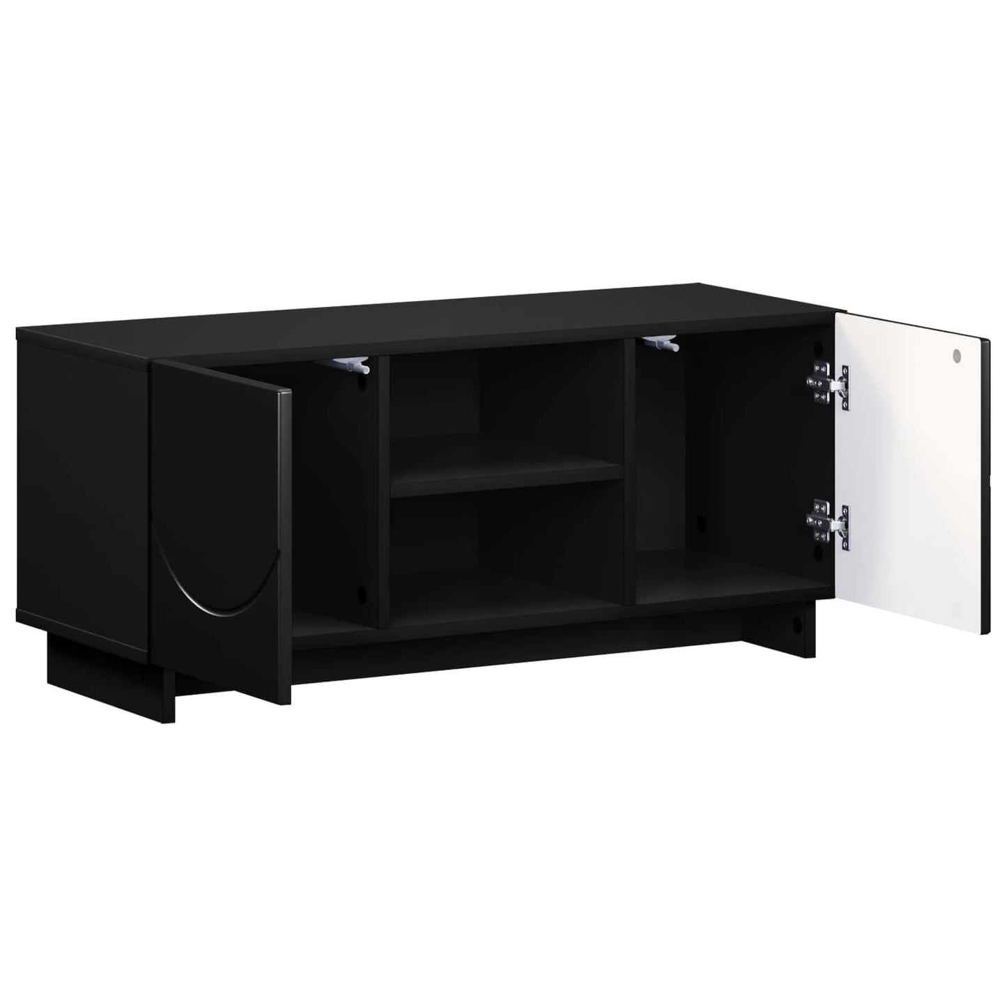 TV Stand 90 x 34.5 x 40 cm Black Engineered Wood