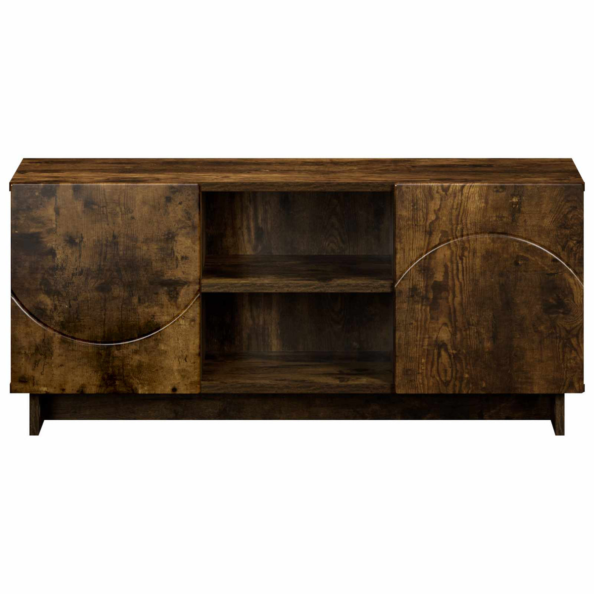 TV Stand 90 x 34.5 x 40 cm Smoked Oak Engineered Wood