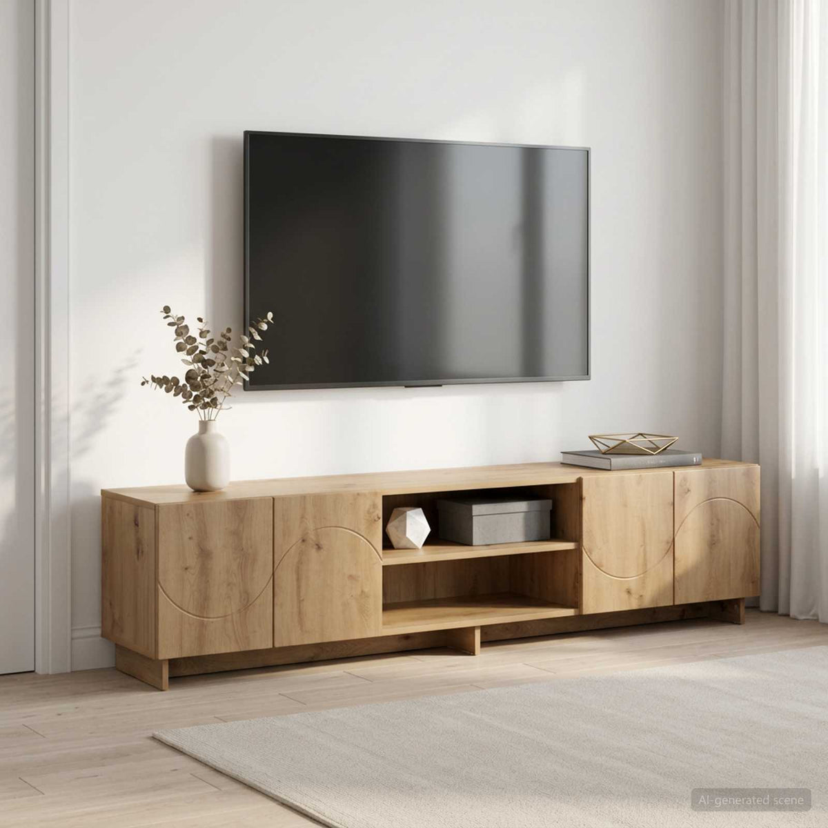 TV Stand 180 x 34.5 x 40 cm Artisan Oak Engineered Wood
