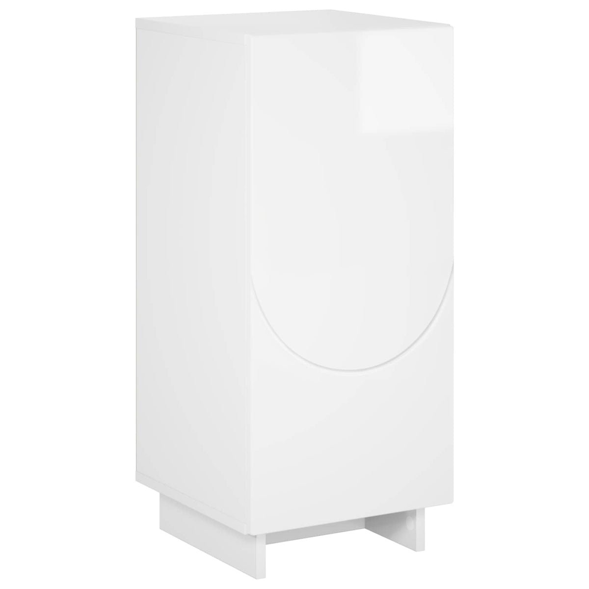 Sideboard High Gloss White 33.5 x 34.5 x 75 cm Engineered Wood
