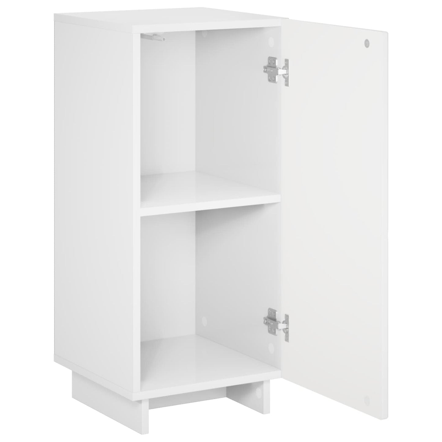 Sideboard High Gloss White 33.5 x 34.5 x 75 cm Engineered Wood