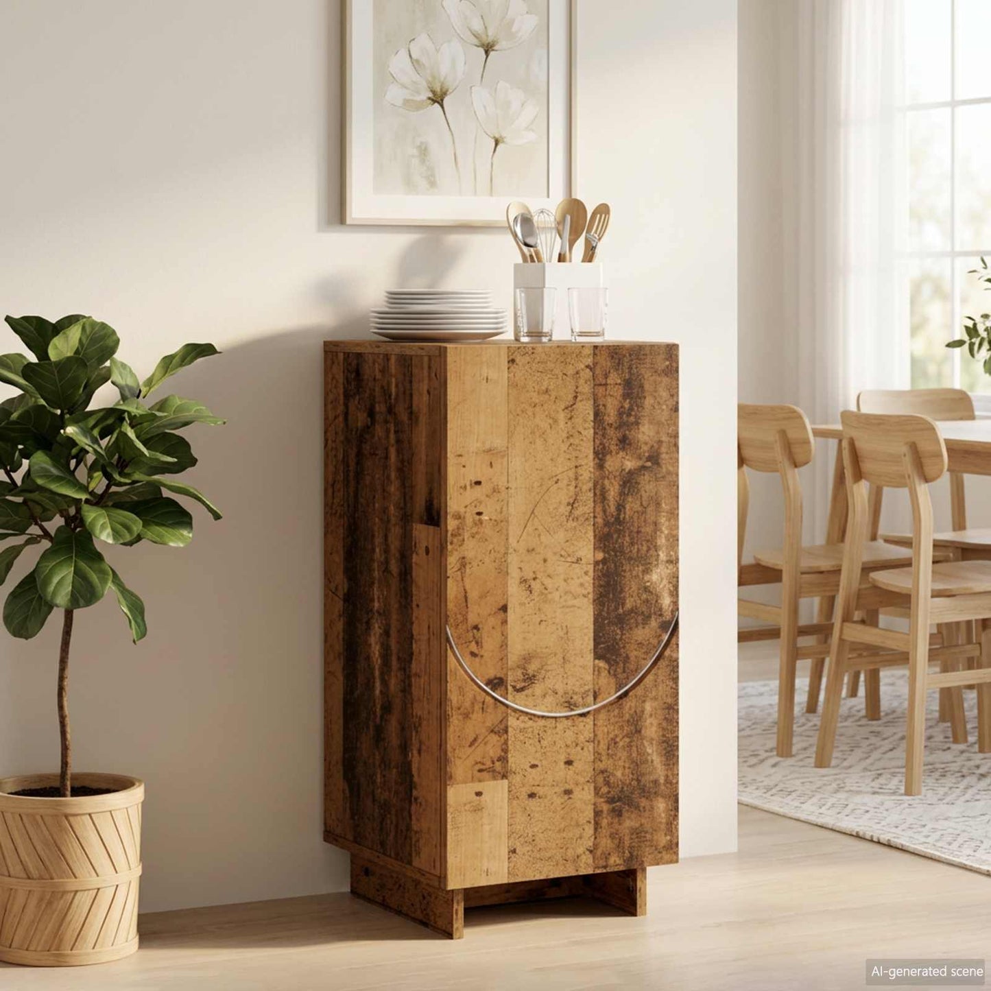 Sideboard Old Wood 33.5 x 34.5 x 75 cm Engineered Wood