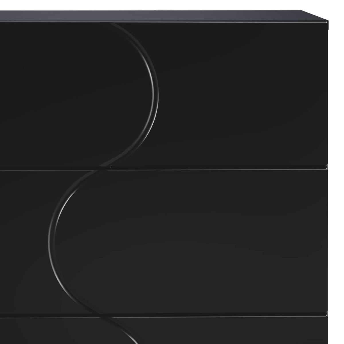 Sideboard Black 70 x 38 x 75 cm Engineered Wood