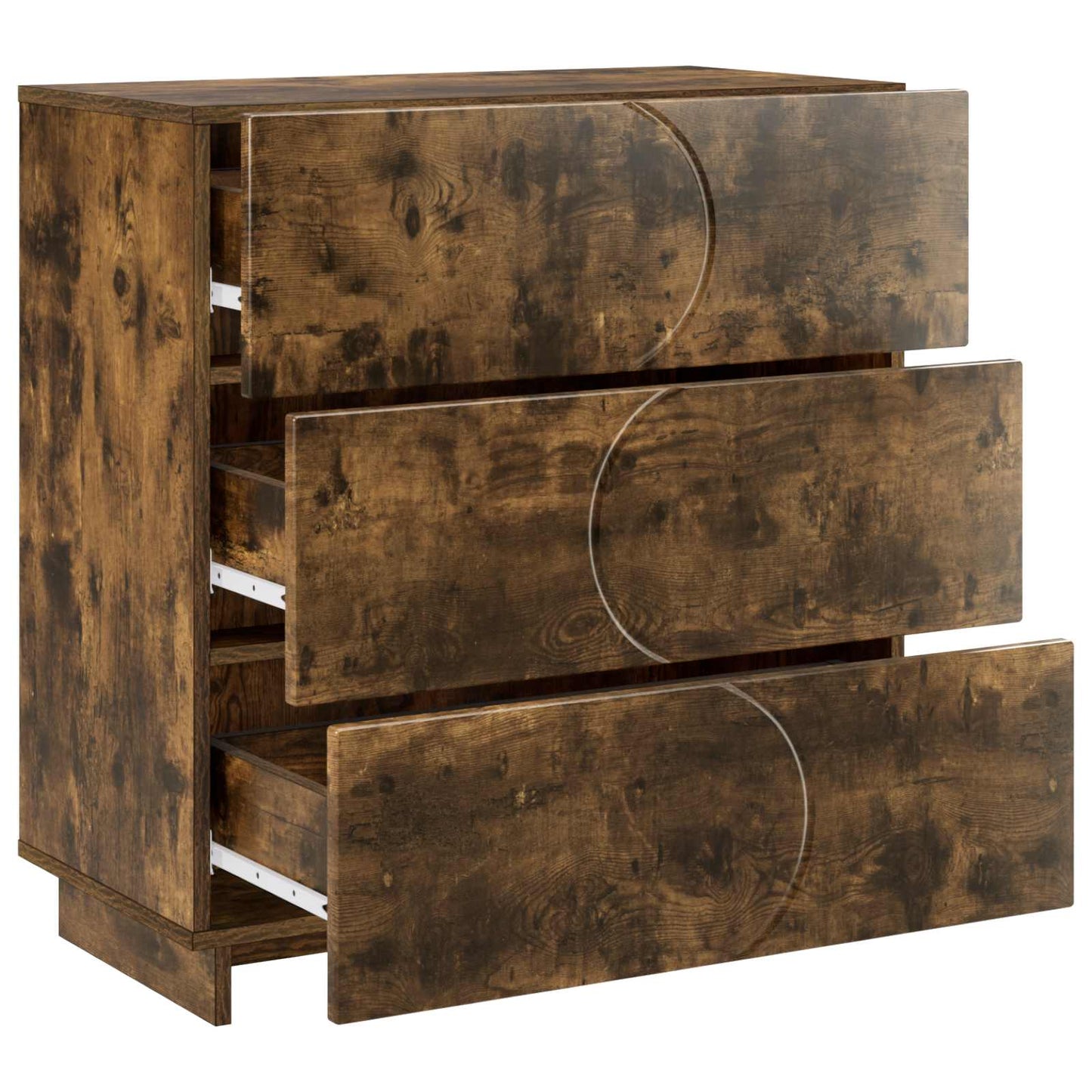 Sideboard Smoked Oak 70 x 38 x 75 cm Engineered Wood