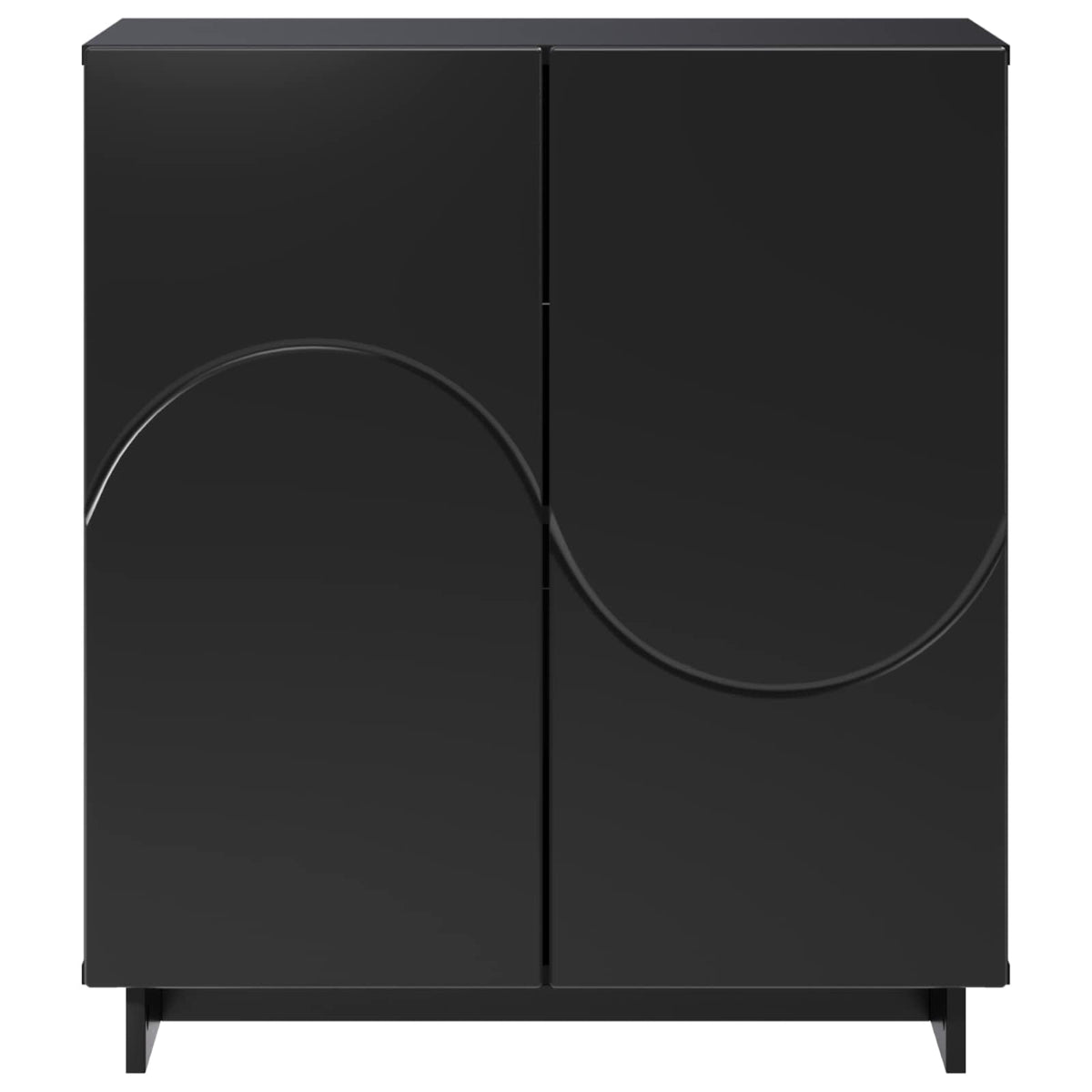 Sideboard Black 67 x 34.5 x 75 cm Engineered Wood