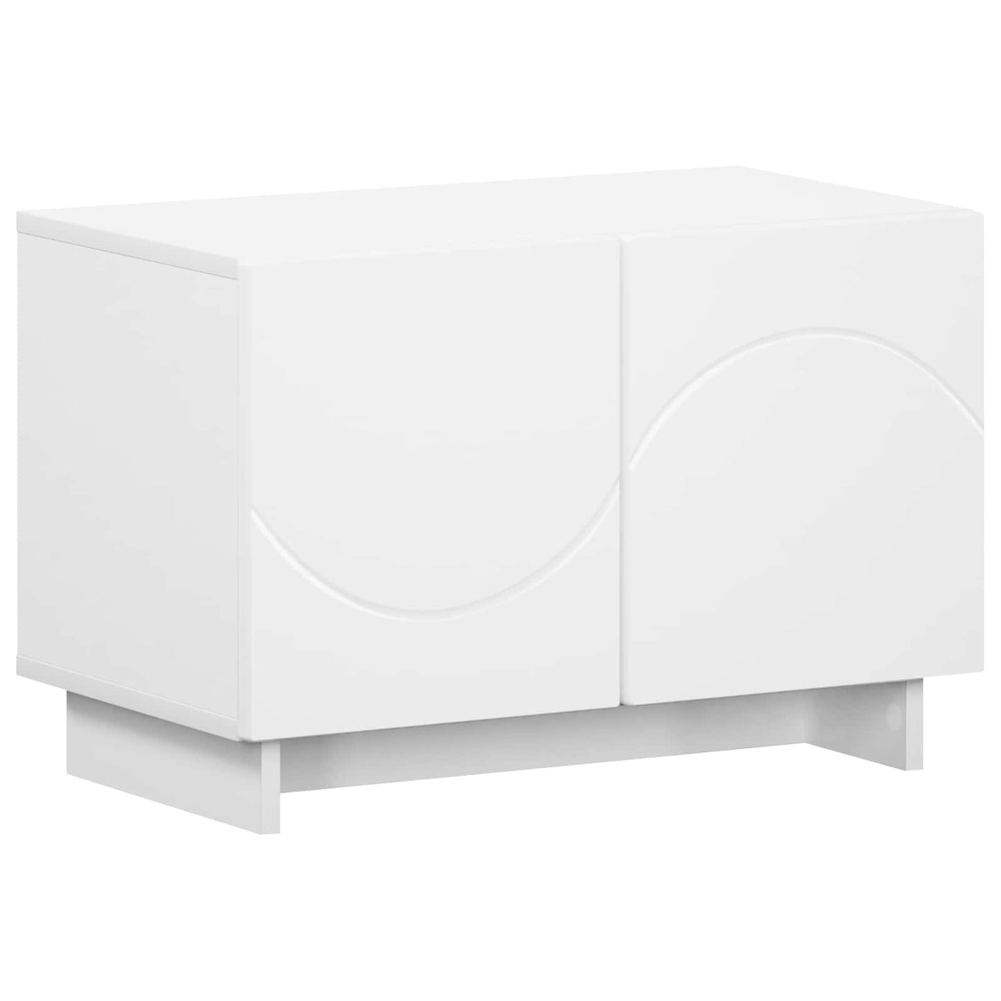 TV Stand 60 x 34.5 x 40 cm White Engineered Wood