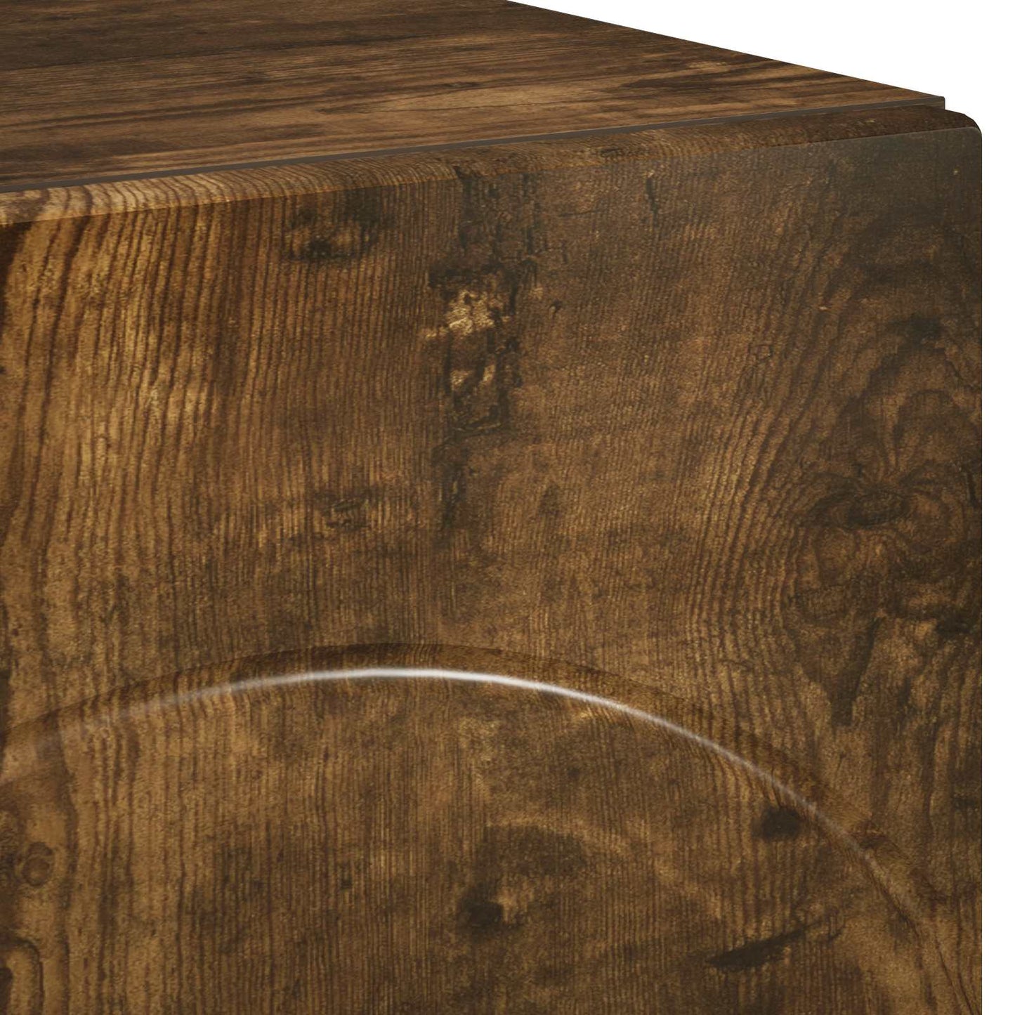 TV Stand 60 x 34.5 x 40 cm Smoked Oak Engineered Wood