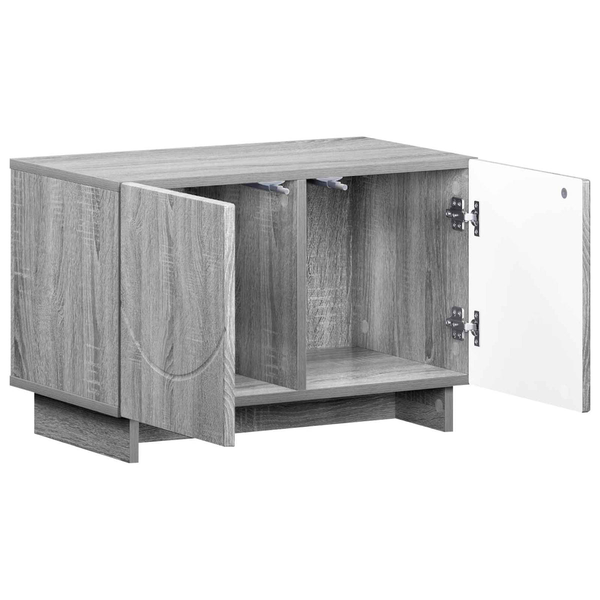 TV Stand 60 x 34.5 x 40 cm Grey Sonoma Engineered Wood
