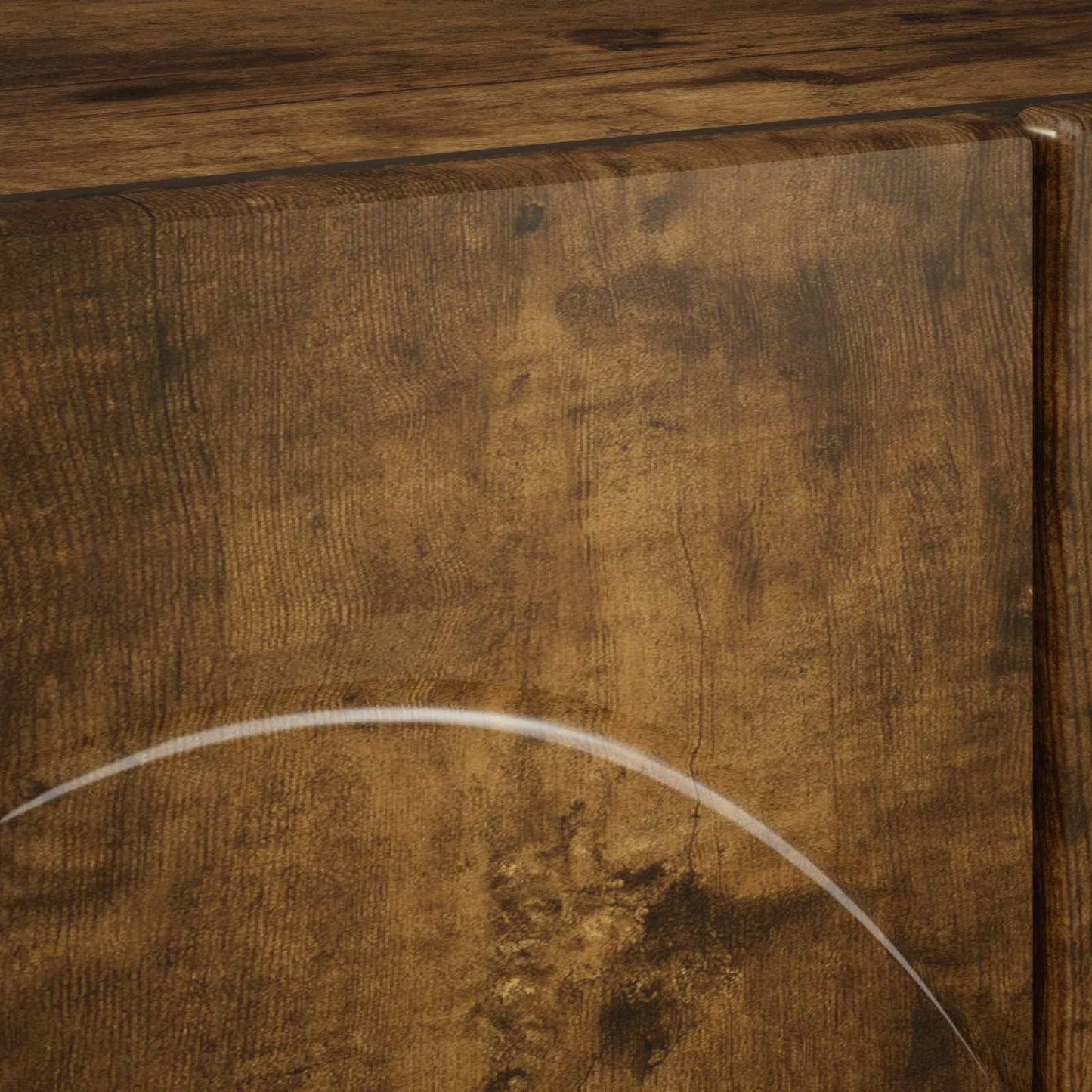 TV Stand 90 x 34.5 x 40 cm Smoked Oak Engineered Wood