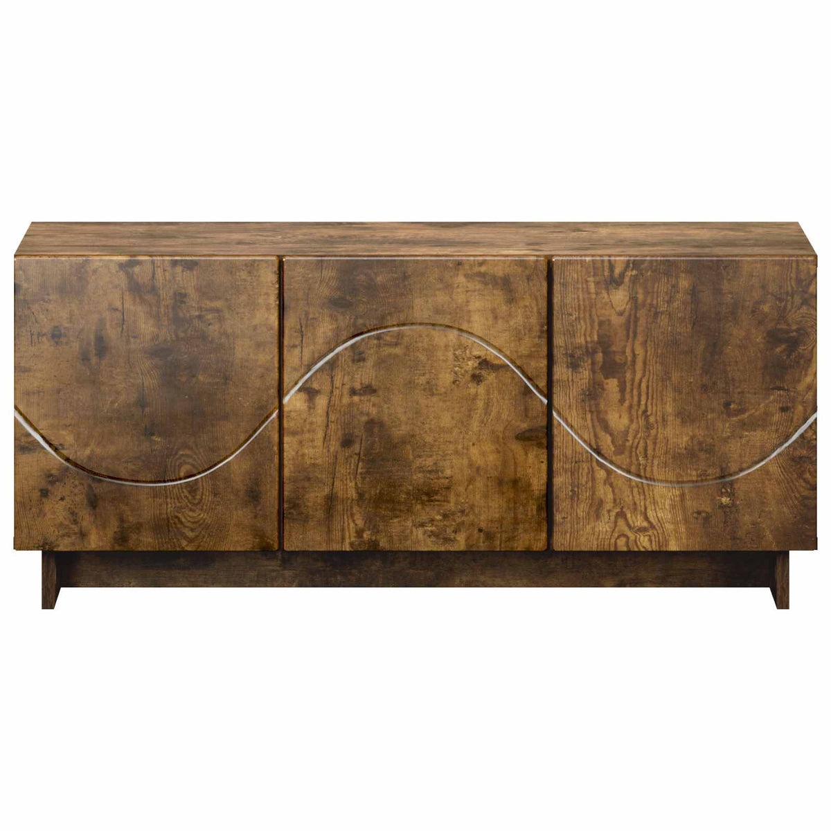 TV Stand 90 x 34.5 x 40 cm Smoked Oak Engineered Wood