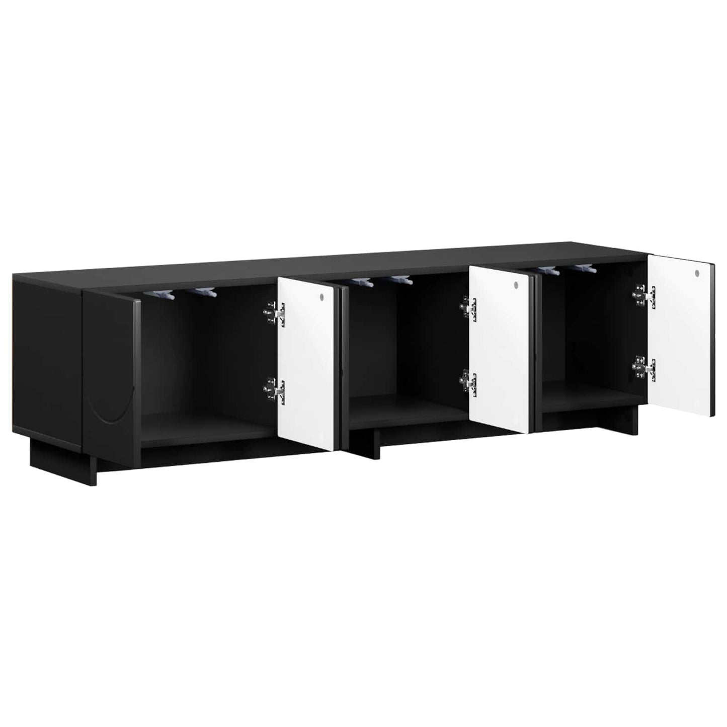 TV Stand 140 x 34.5 x 40 cm Black Engineered Wood
