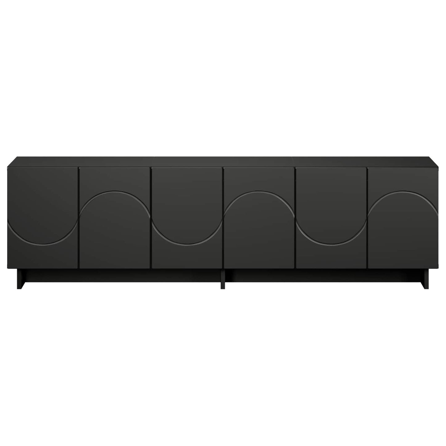 TV Stand 140 x 34.5 x 40 cm Black Engineered Wood