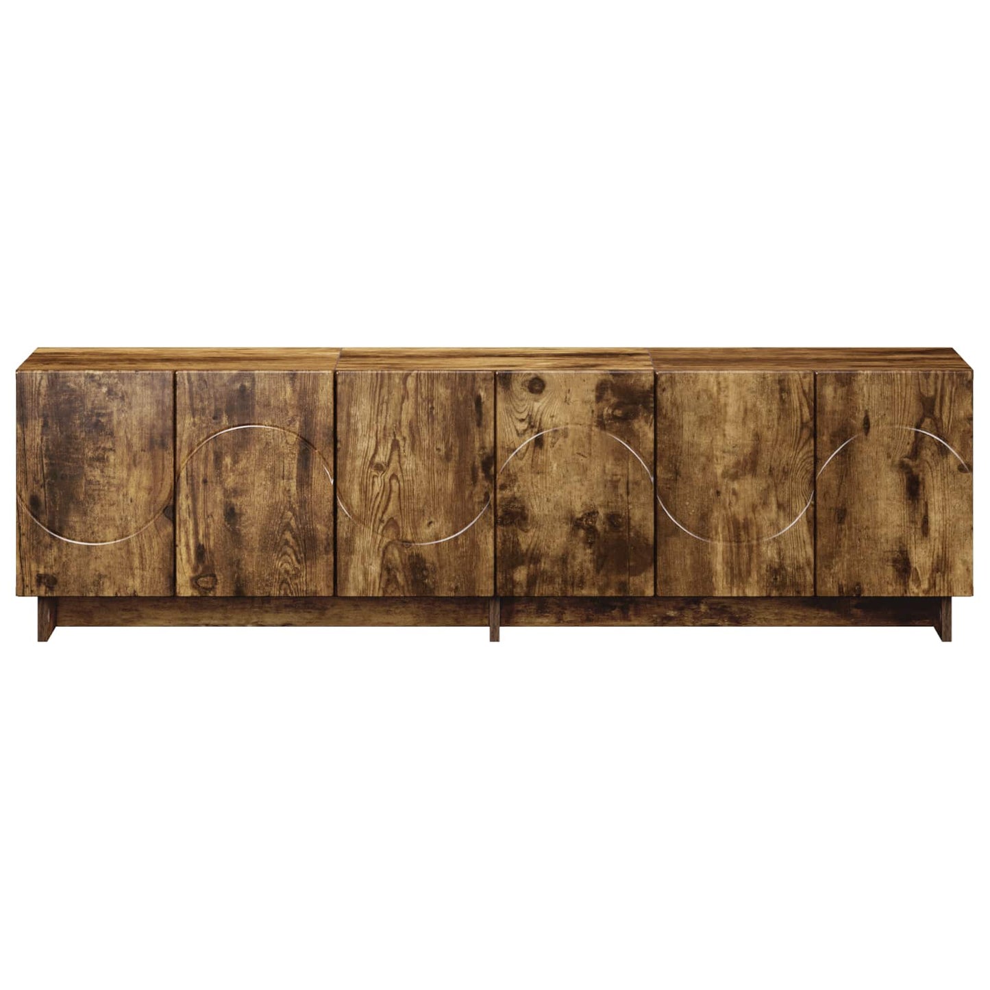 TV Stand 140 x 34.5 x 40 cm Smoked Oak Engineered Wood